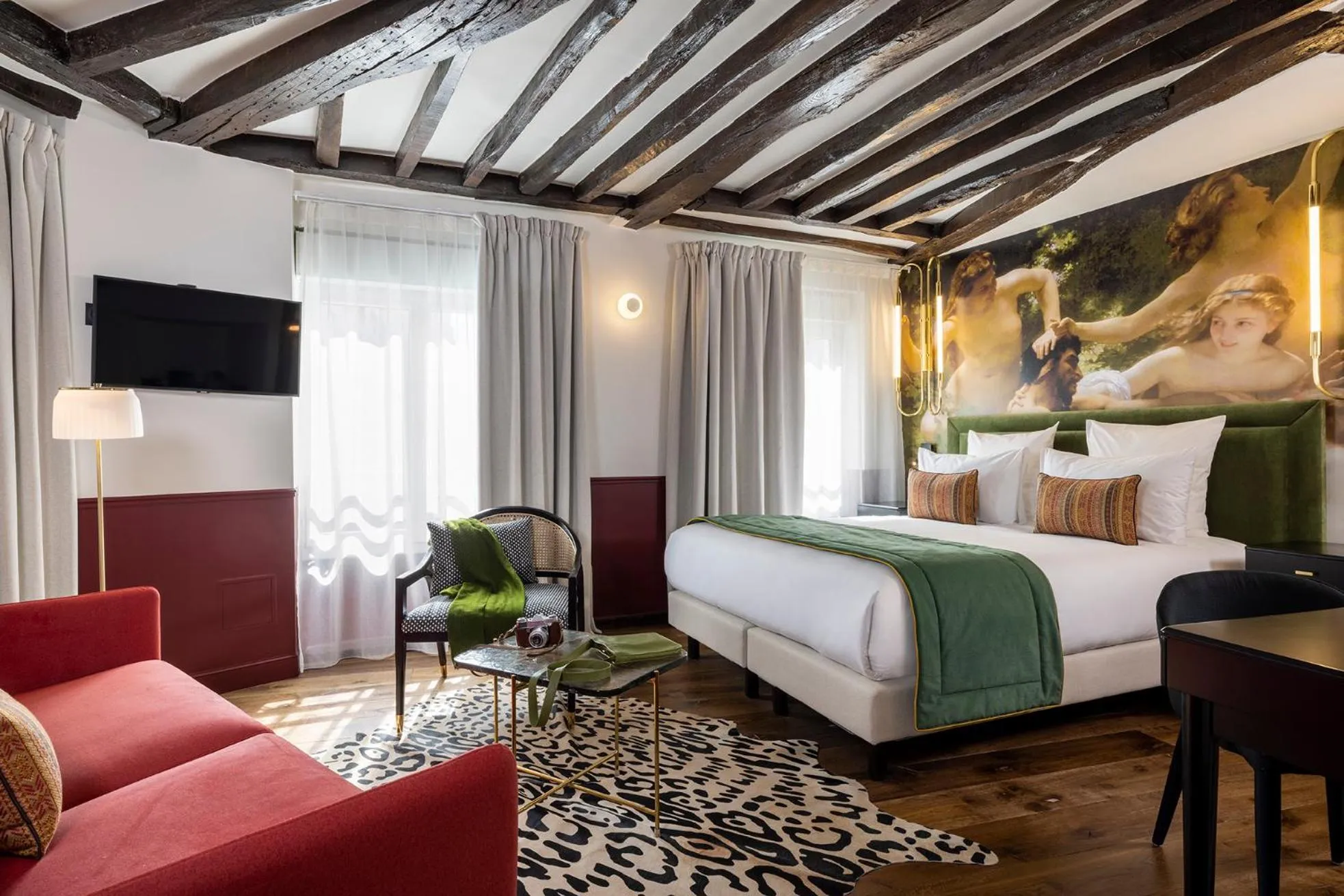 Bedroom, Bed in Hotel Louis II