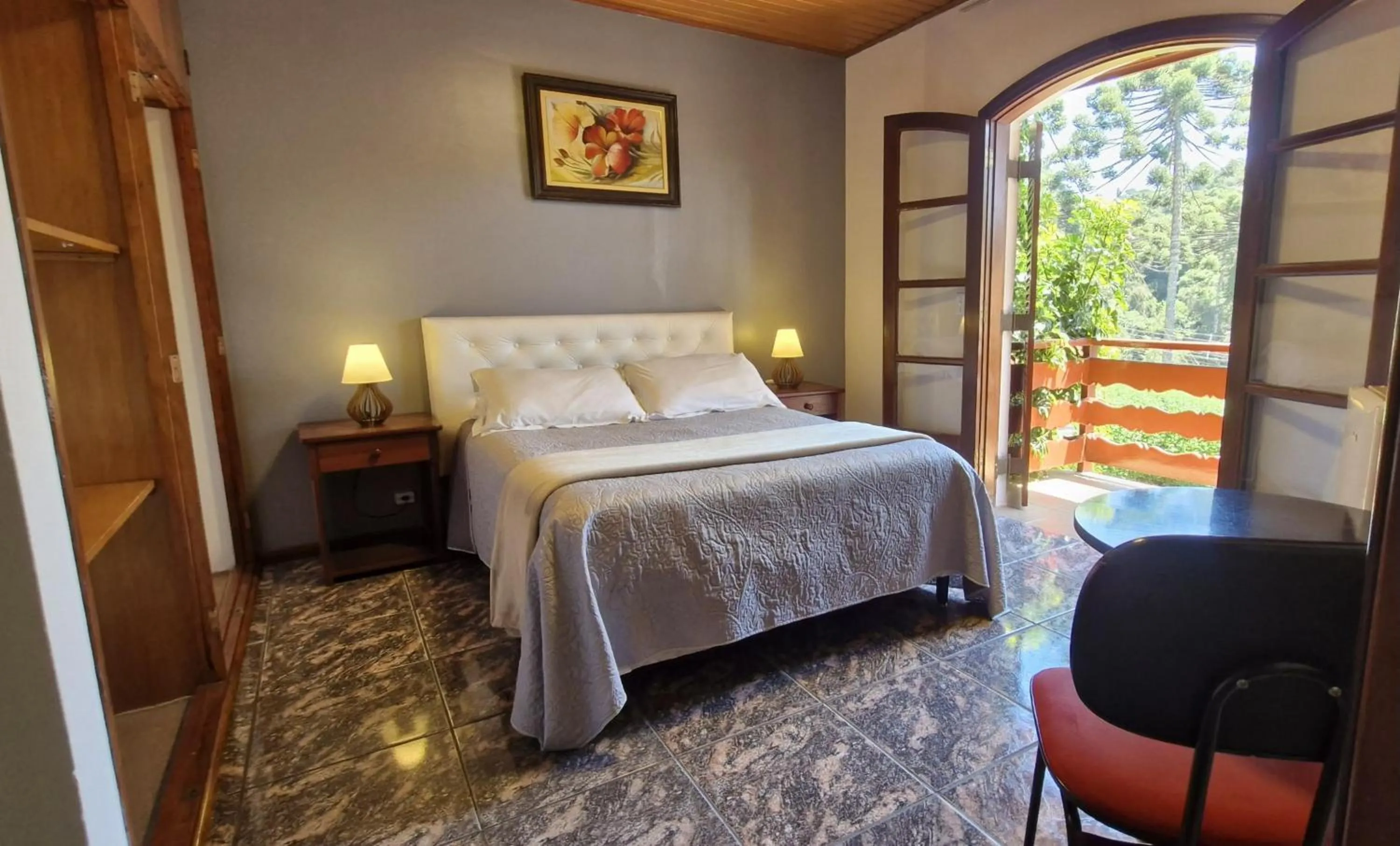 Bed in Pousada da Lua