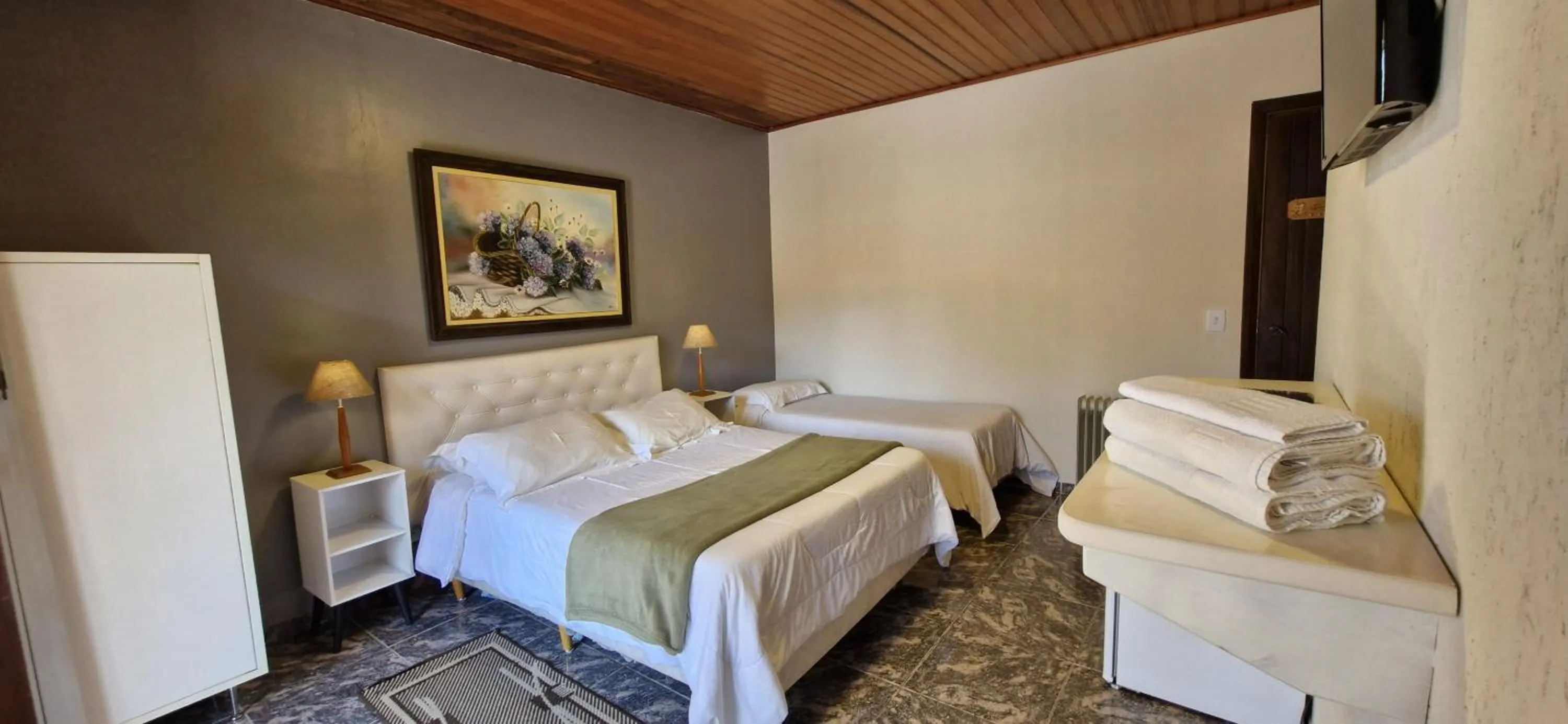 Bed in Pousada da Lua