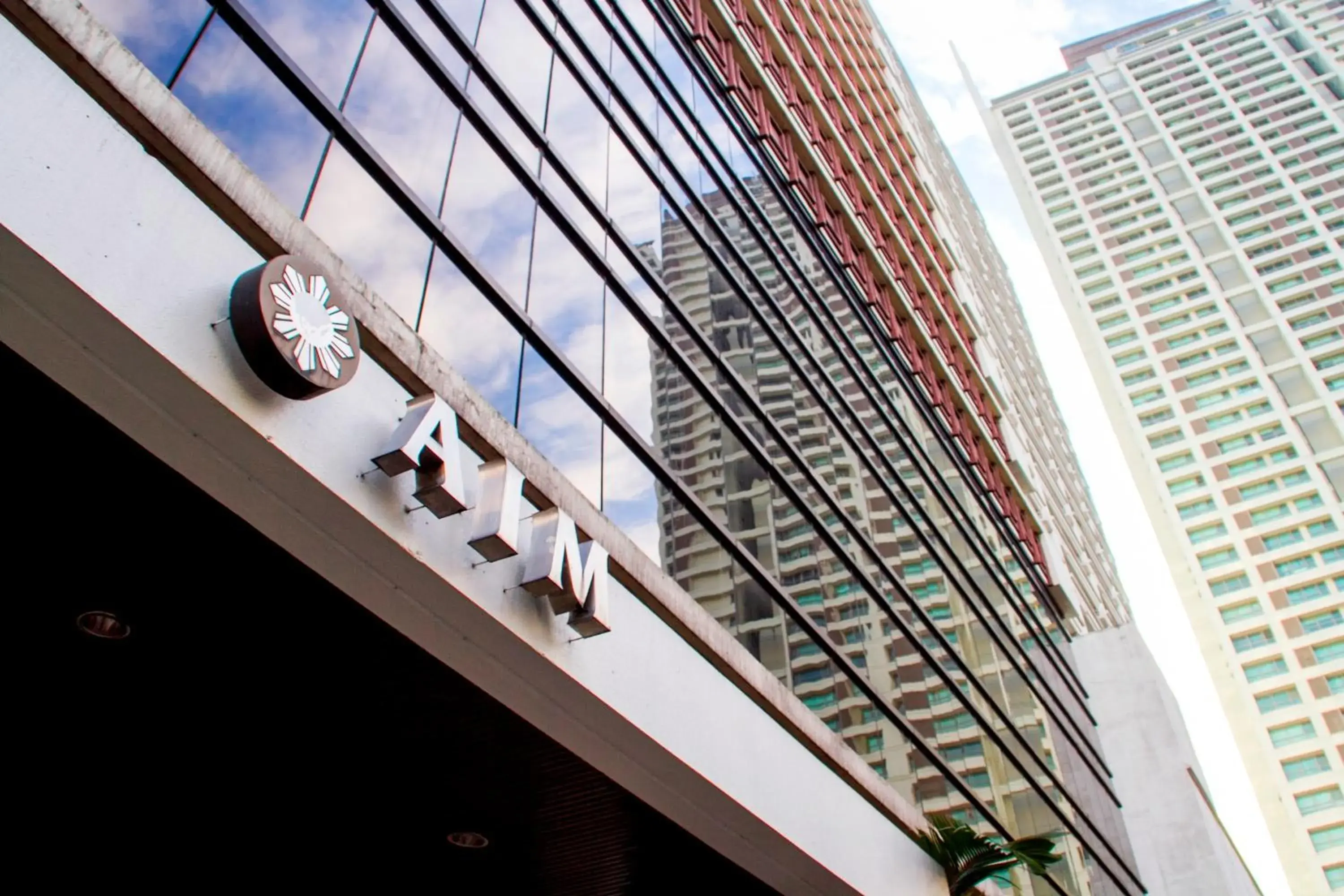 Facade/entrance in AIM Conference Center Facade/entrance in AIM Conference Center