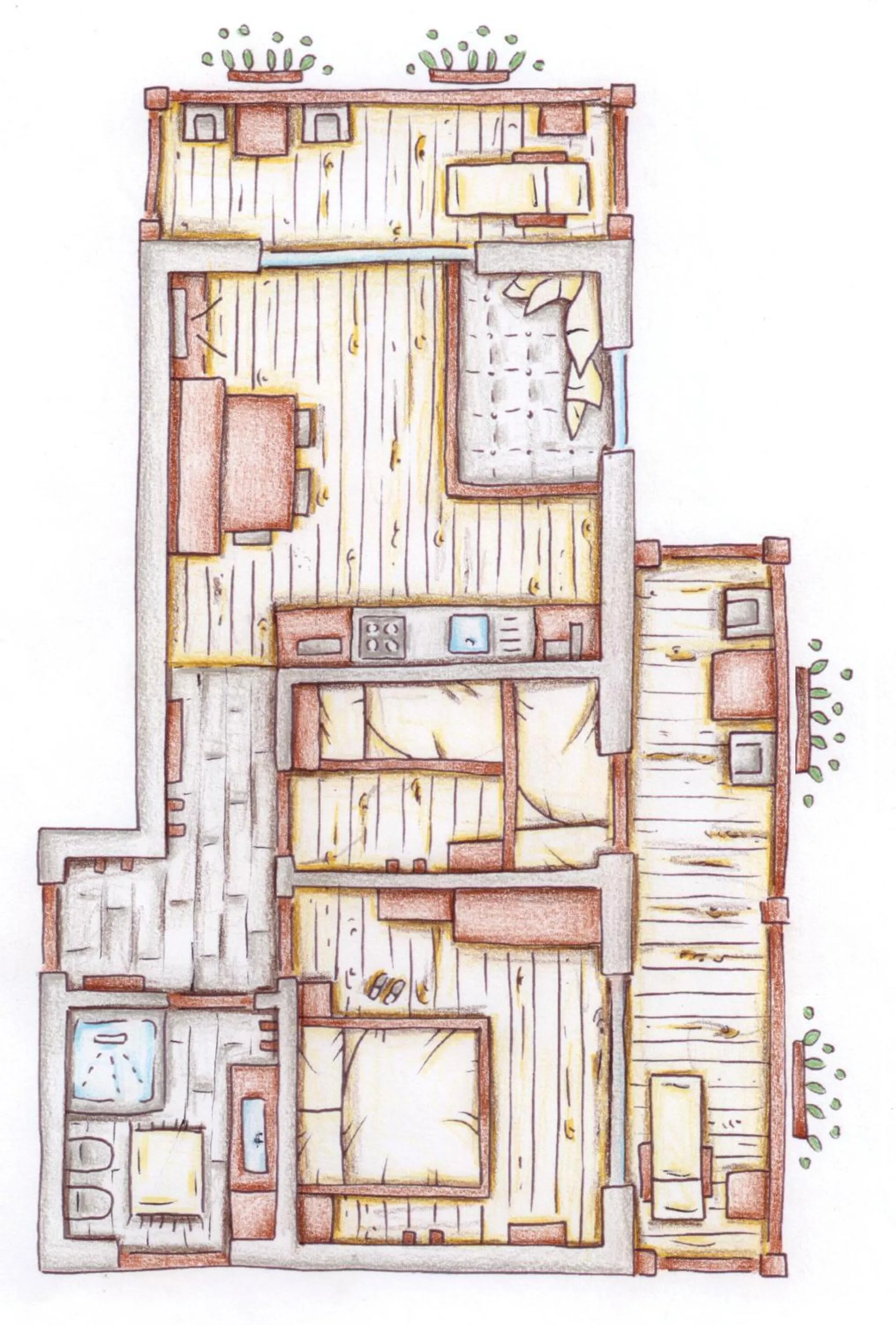 Floor plan in Unterkantiolerhof