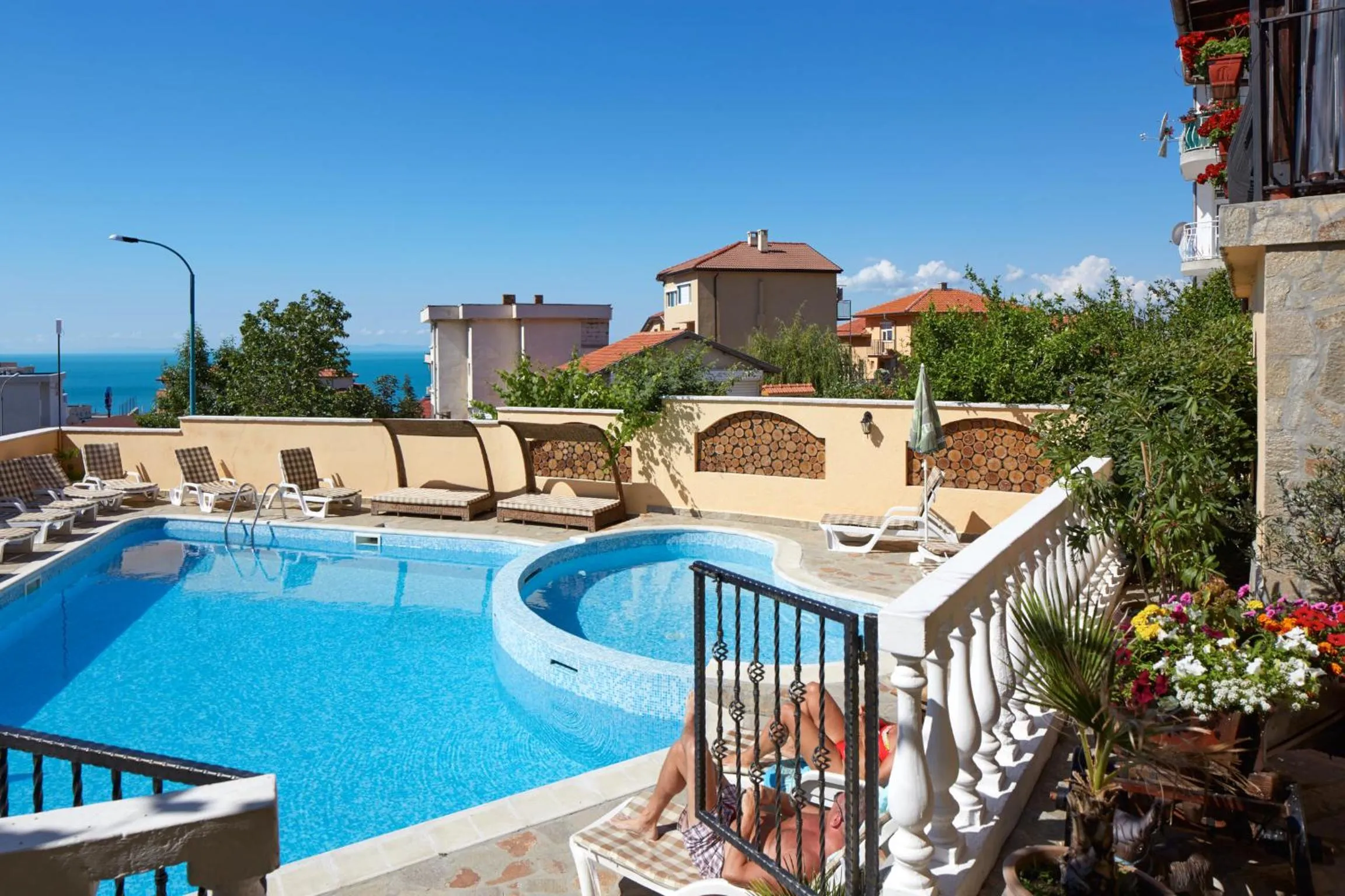 Patio in Family Hotel Milev