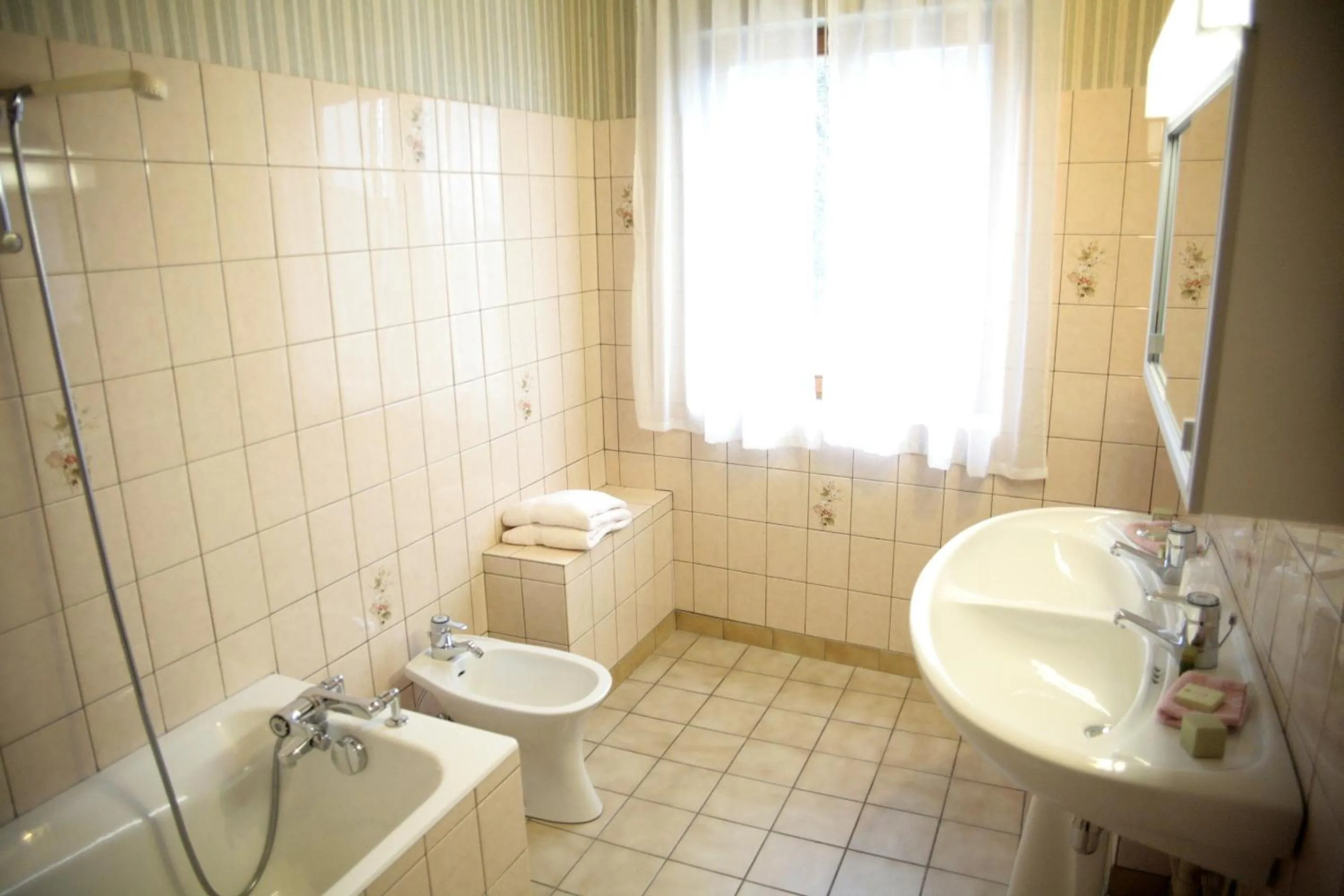 Bathroom in Hotel-Spa & Restaurant Logis Domaine Langmatt