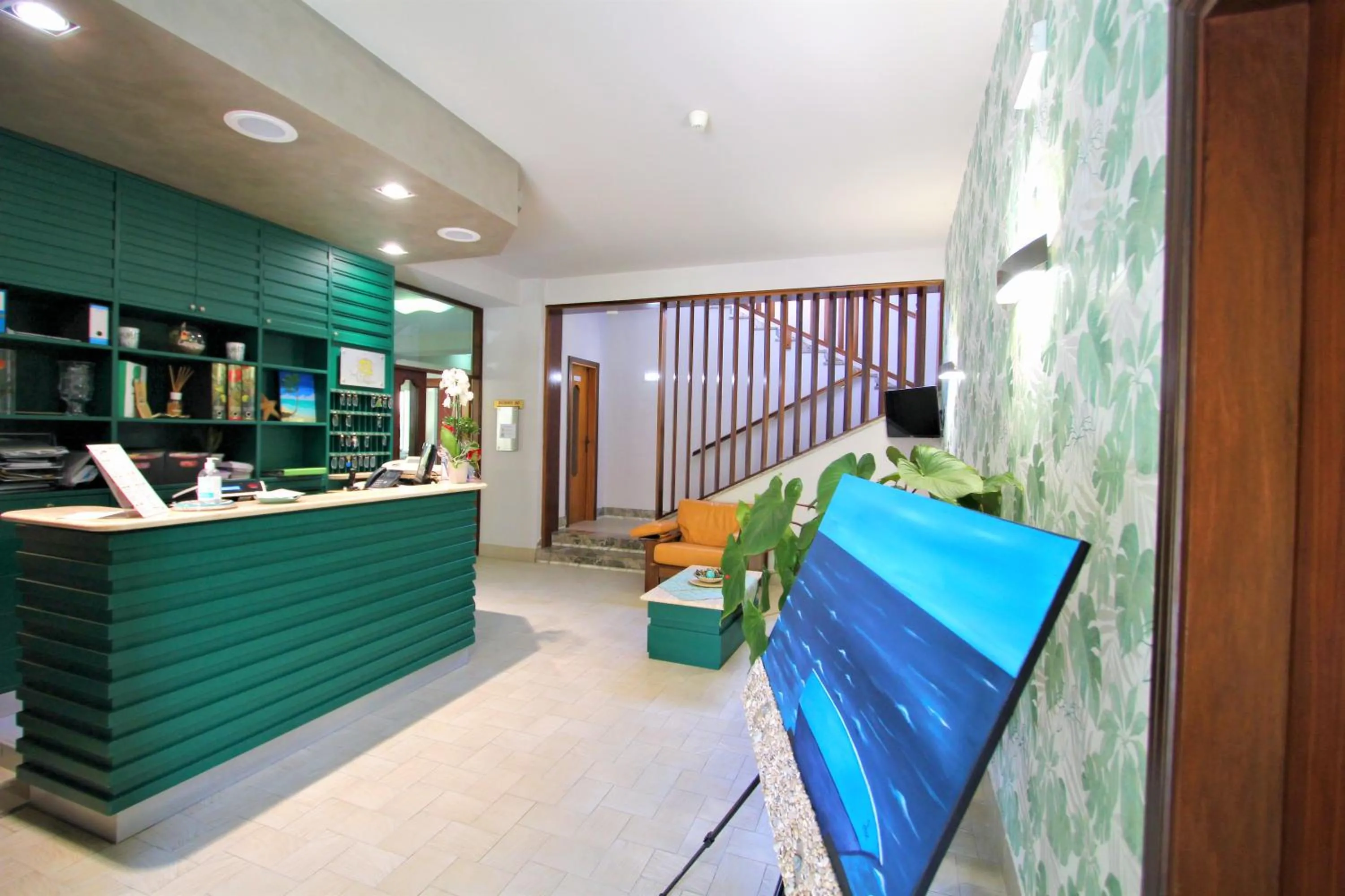 Lobby or reception in Hotel Pineta