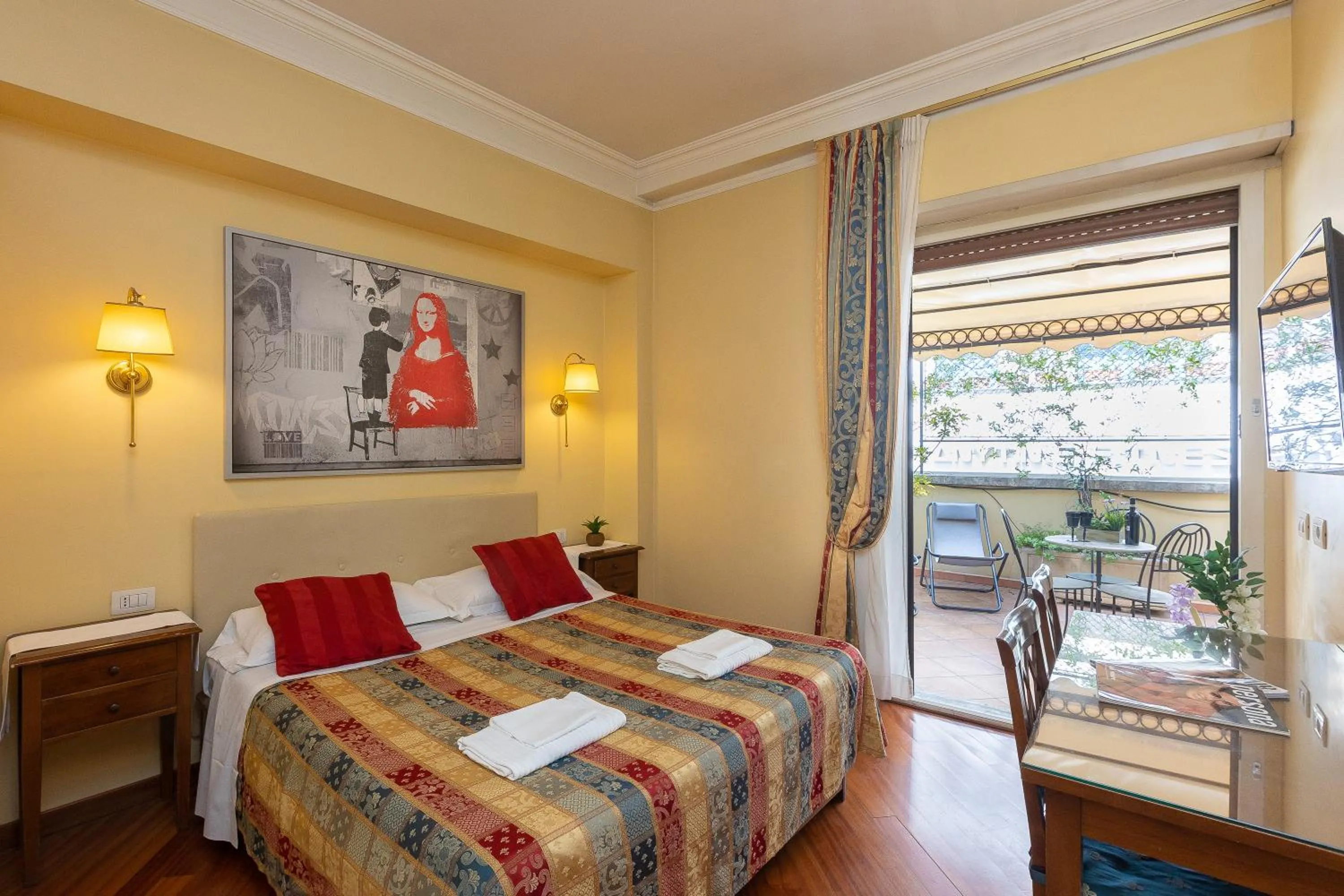 Balcony/Terrace, Bed in InternoUno Deluxe