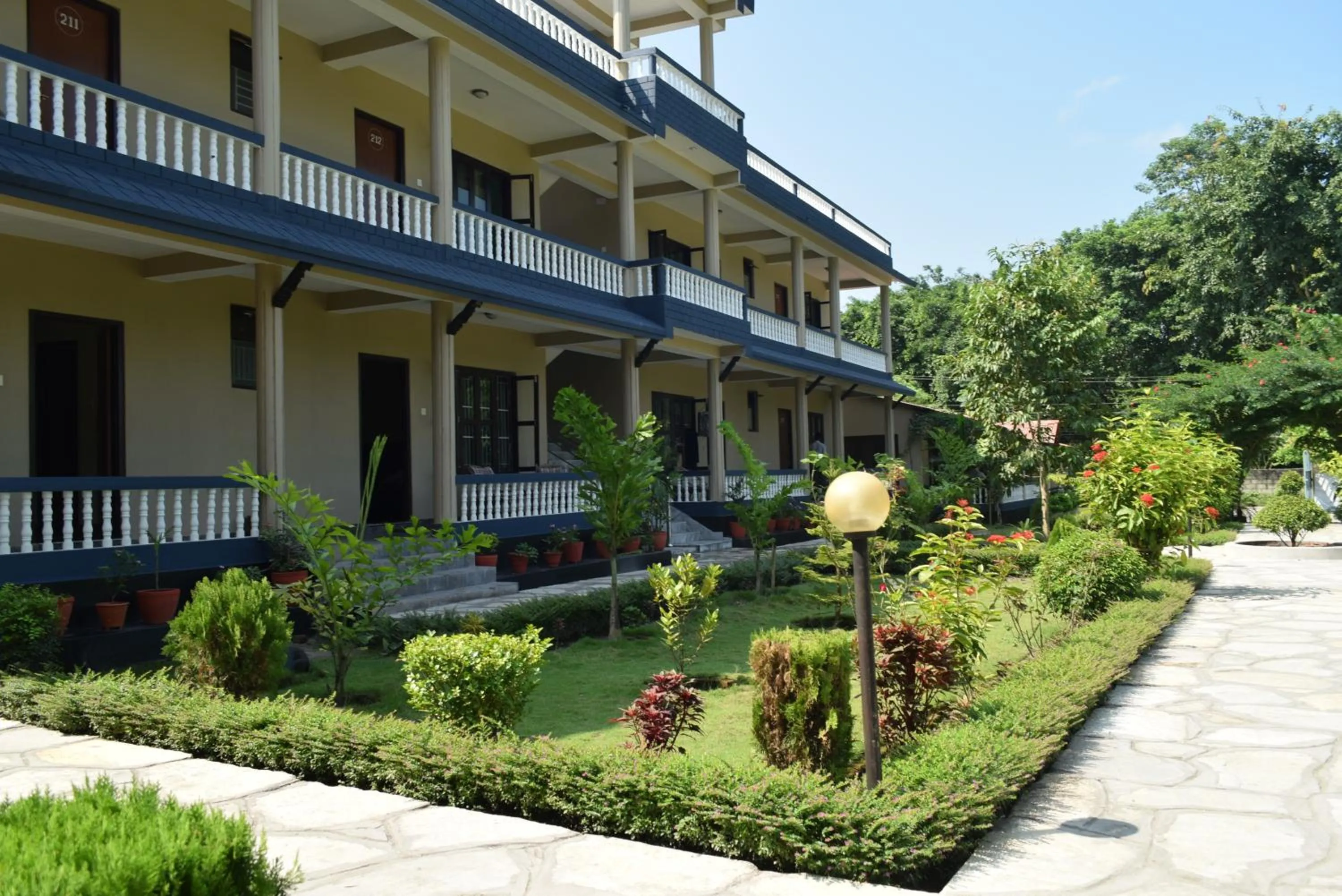 Property building in Chitwan Village Resort