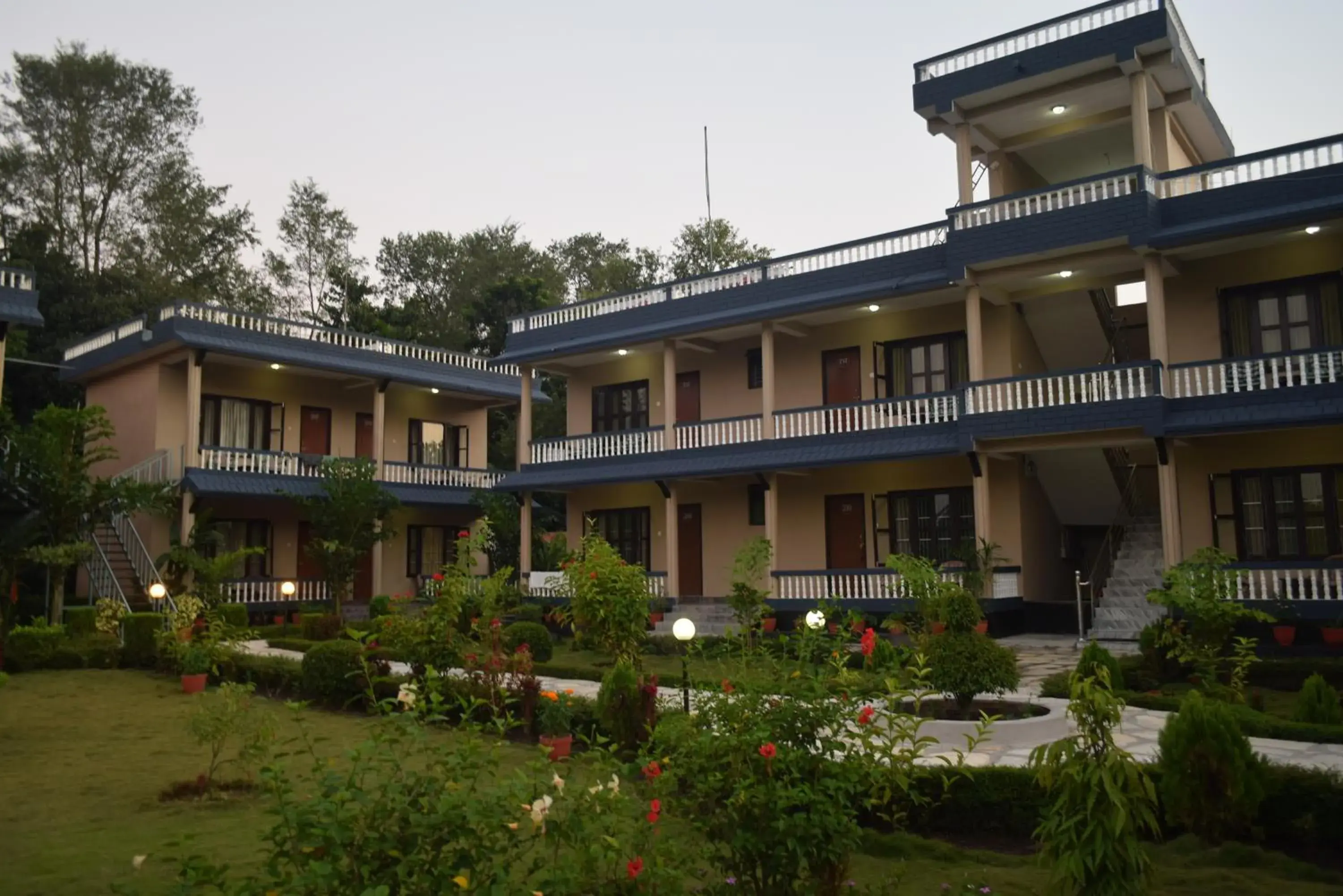 Property building in Chitwan Village Resort Property building in Chitwan Village Resort