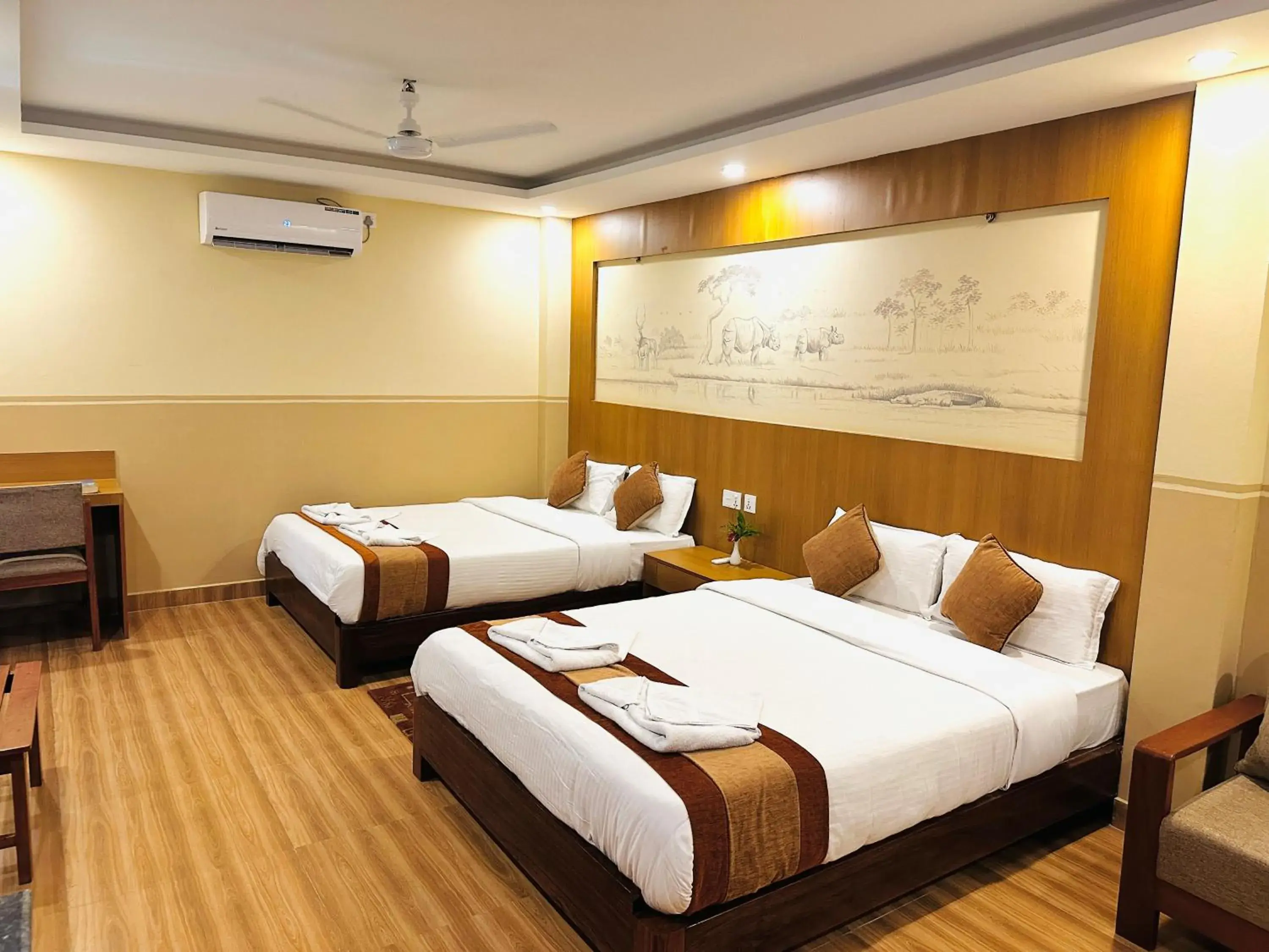 Bedroom, Bed in Chitwan Village Resort Bedroom, Bed in Chitwan Village Resort