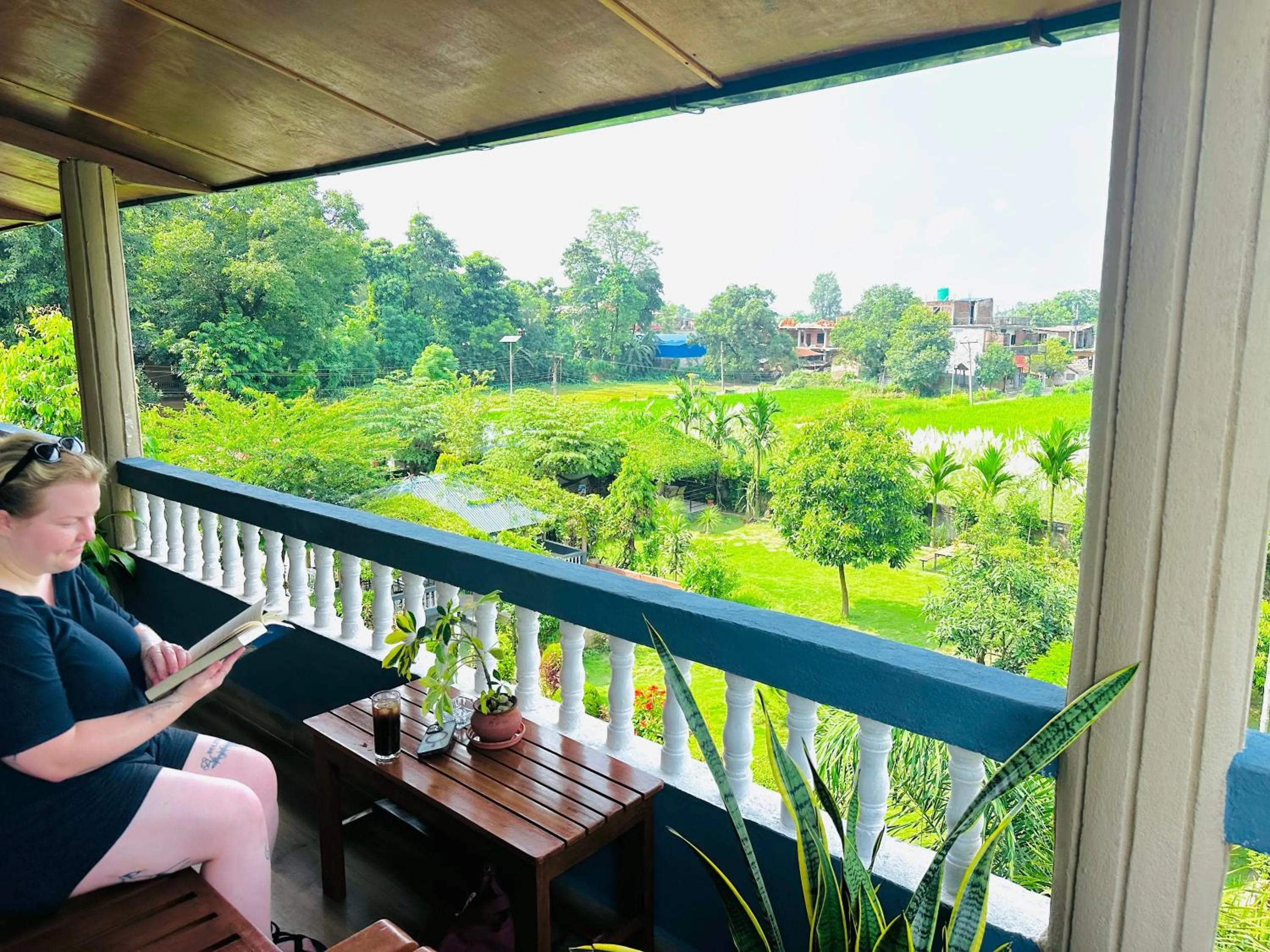 Balcony/Terrace in Chitwan Village Resort