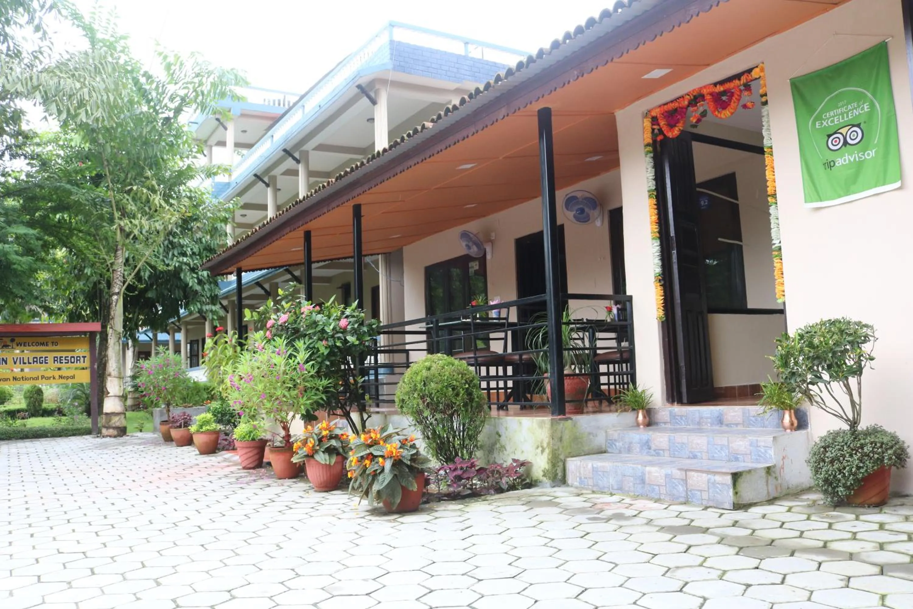 Balcony/Terrace in Chitwan Village Resort