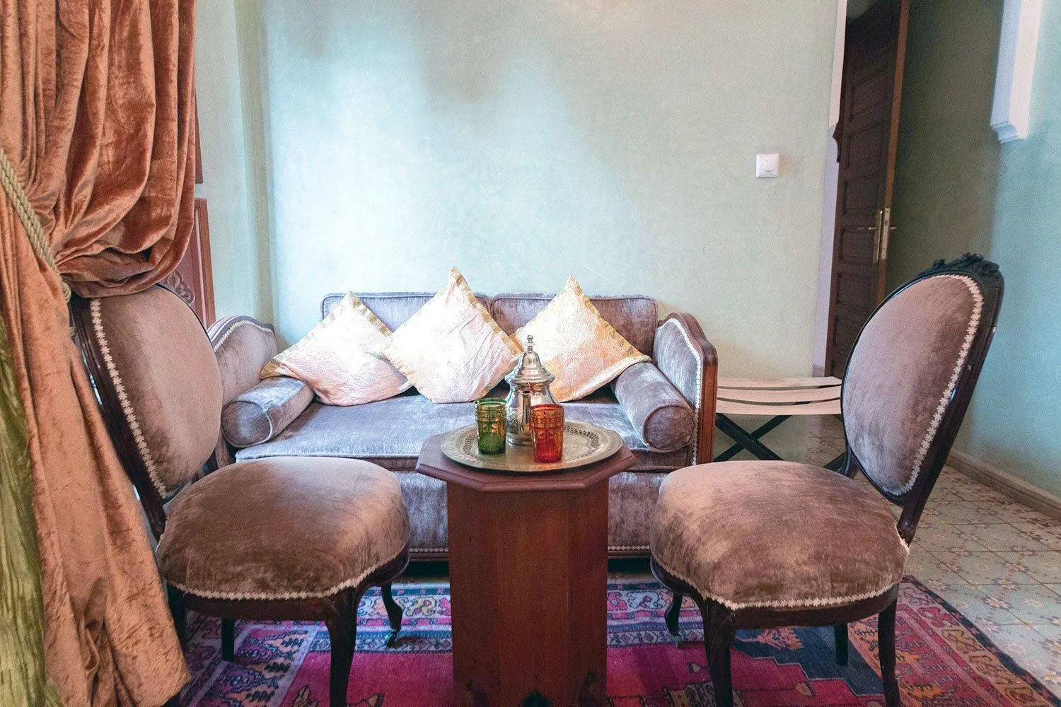Seating area in Riad Zamzam