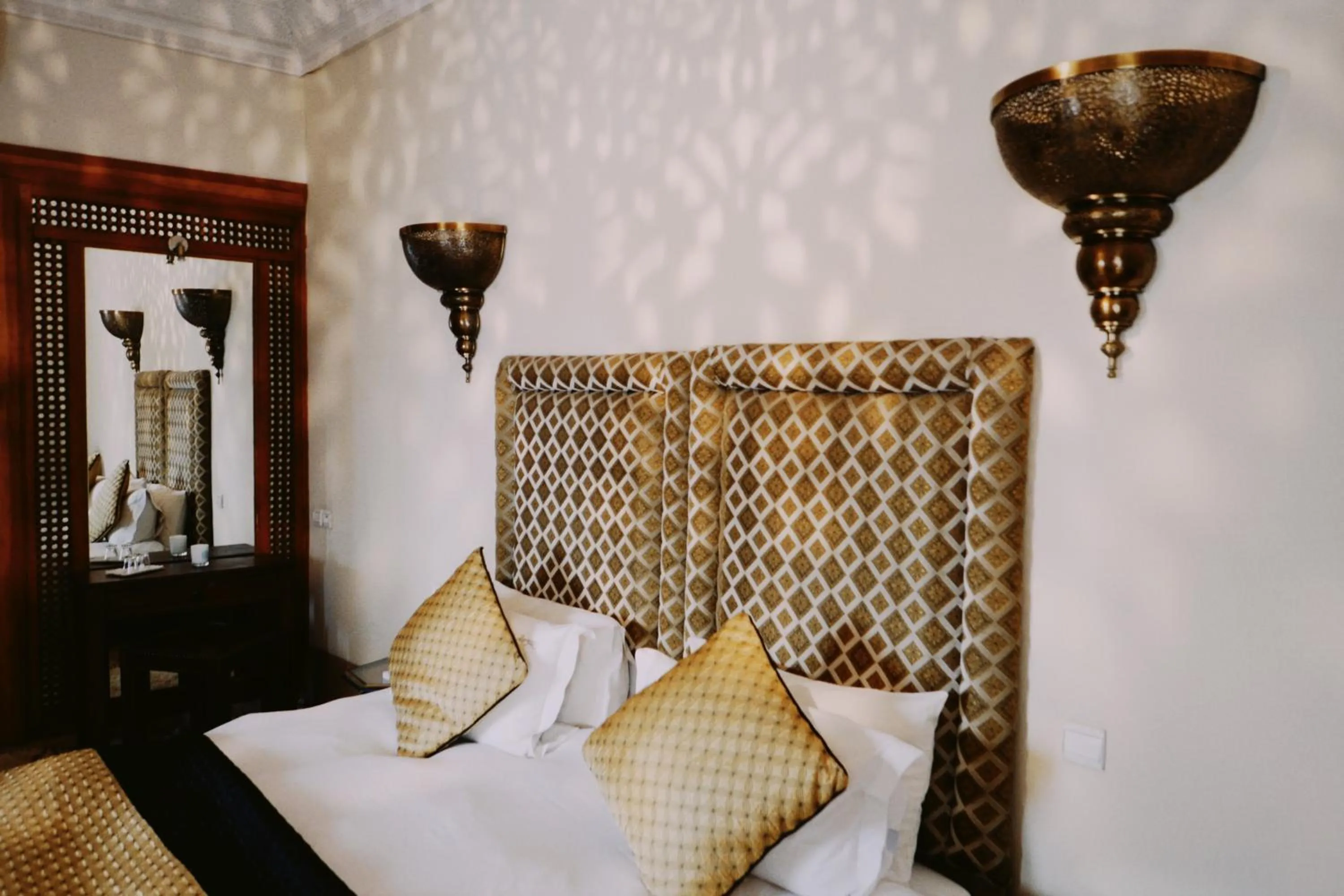 Bed in Riad Zamzam