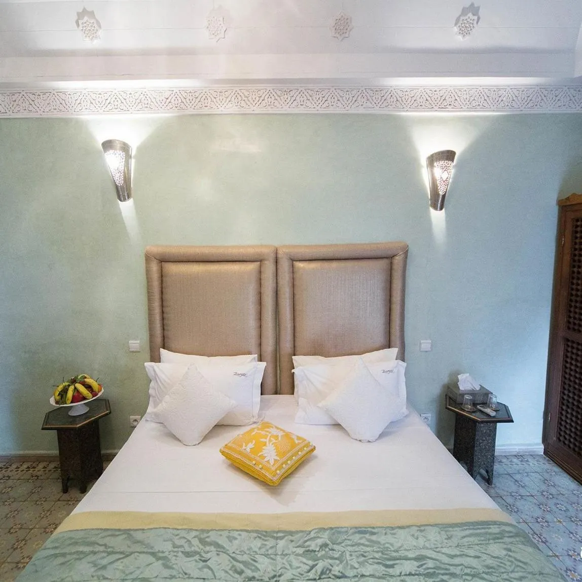 Bed in Riad Zamzam