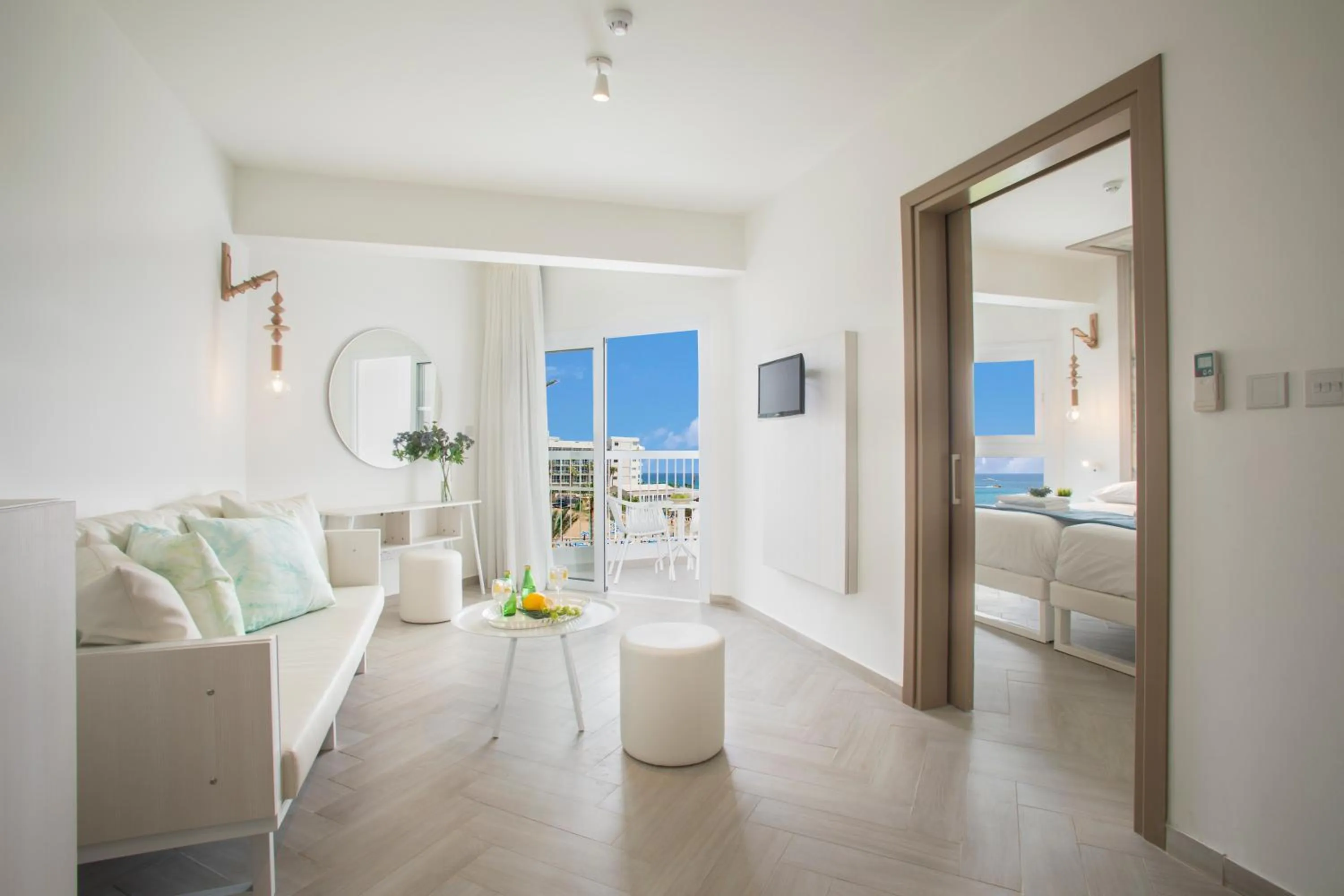 Living room, Bed in Infinity Blu - Designed for Adults by Louis Hotels