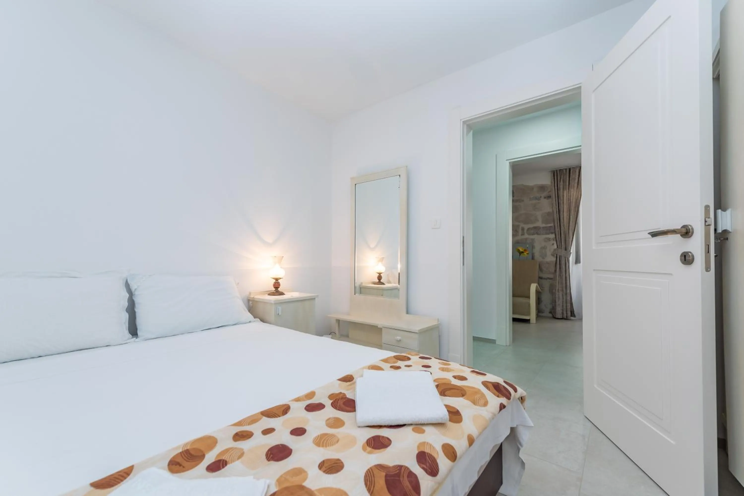 Bed in Apartment Kula Đurišić