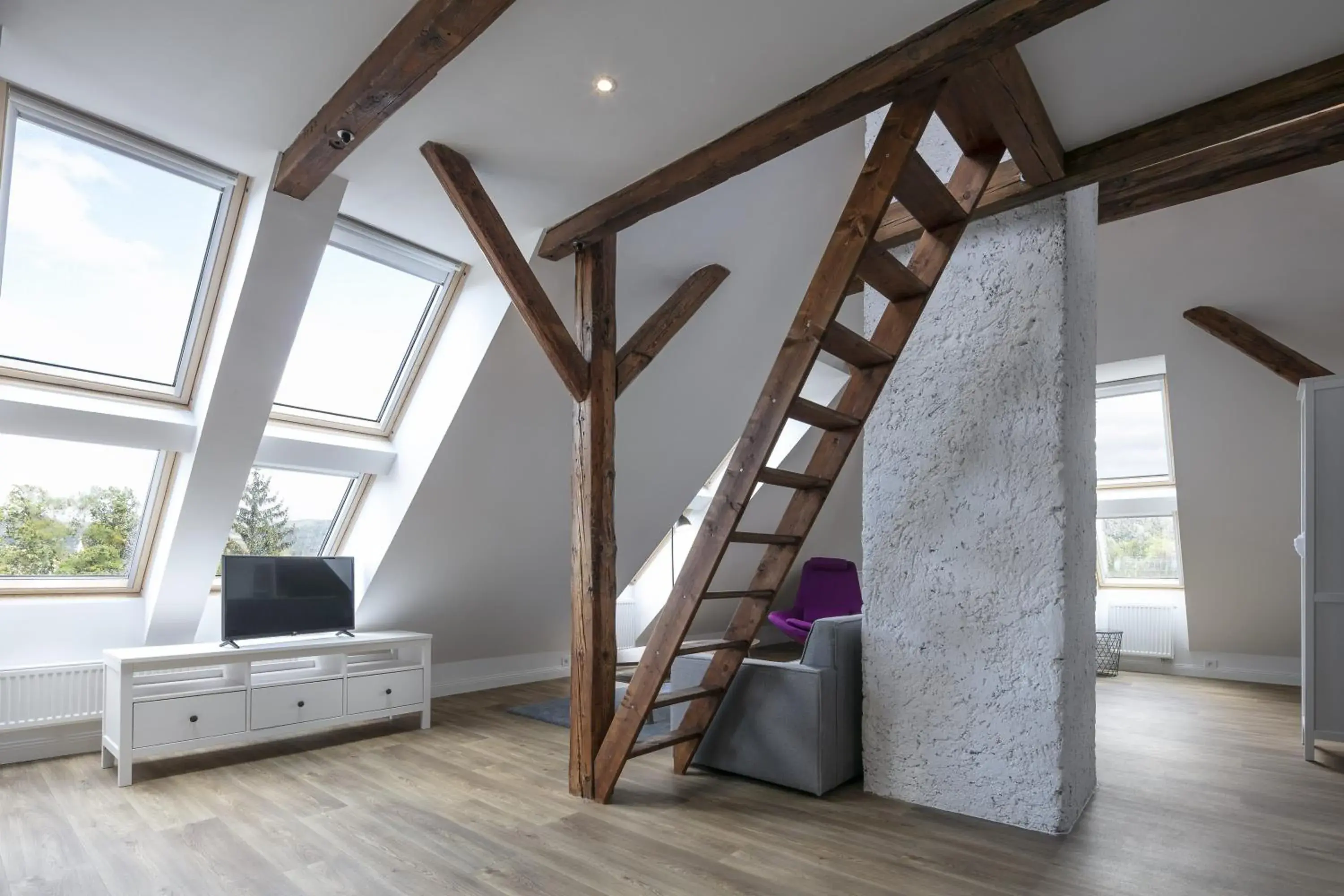 Living room in Pytloun Flat Hotel Living room in Pytloun Flat Hotel