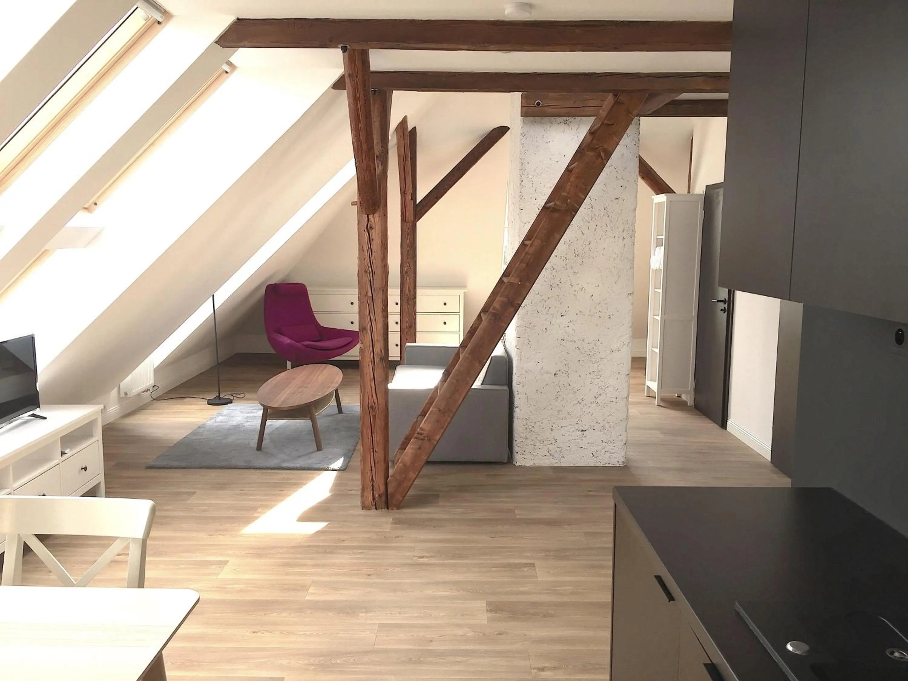 Living room in Pytloun Flat Hotel