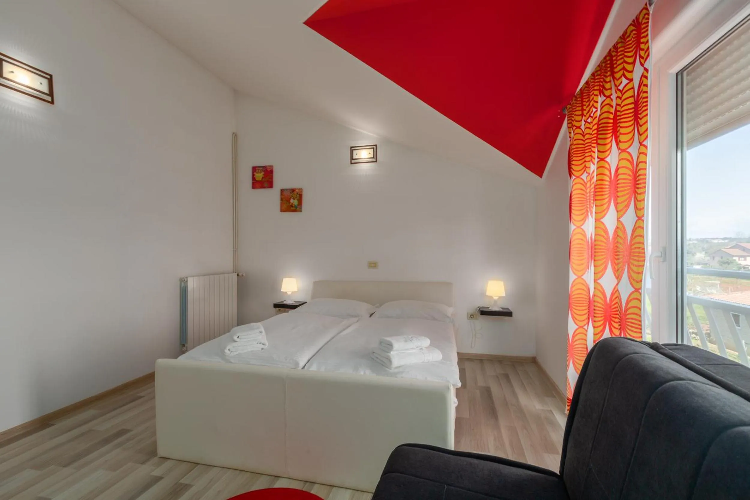 Bed in Trbović Apartments Peaceful stay with Free Parking, Pet-Friendly, and Bike Storage in Umag