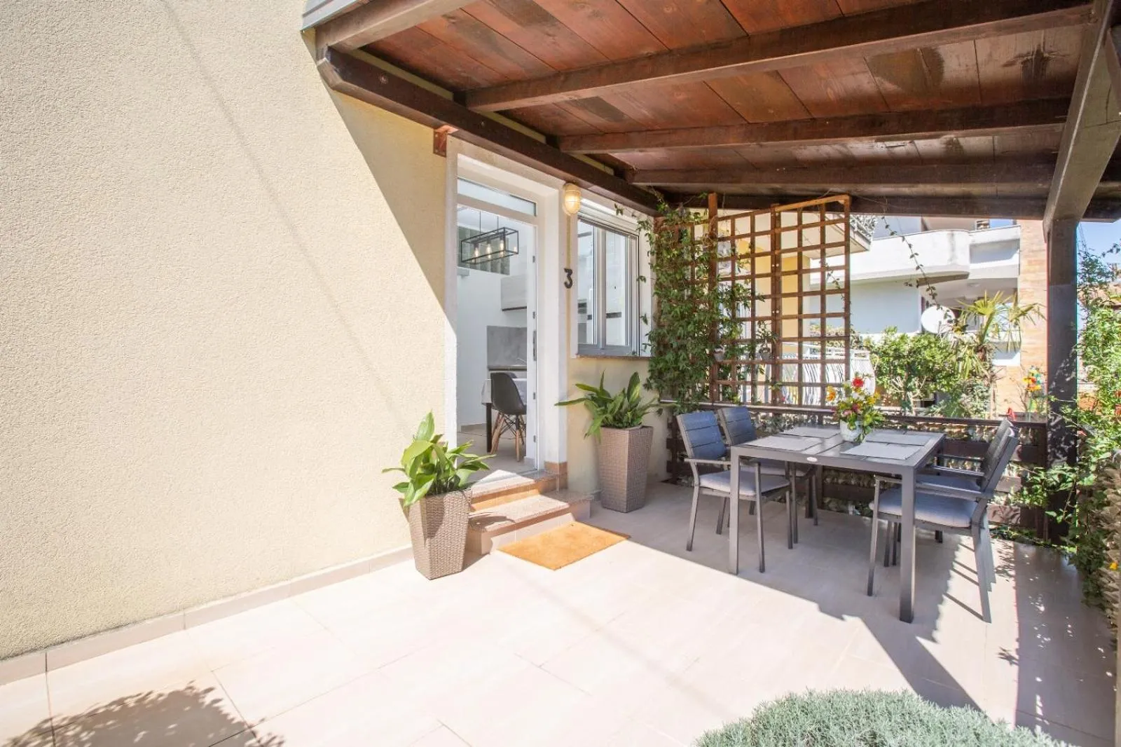 Balcony/Terrace in Trbović Apartments Peaceful stay with Free Parking, Pet-Friendly, and Bike Storage in Umag