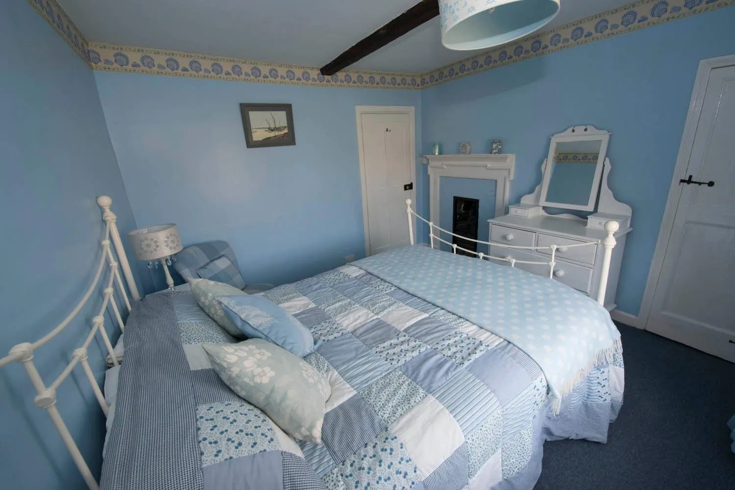 Bed in Delphinium Cottage