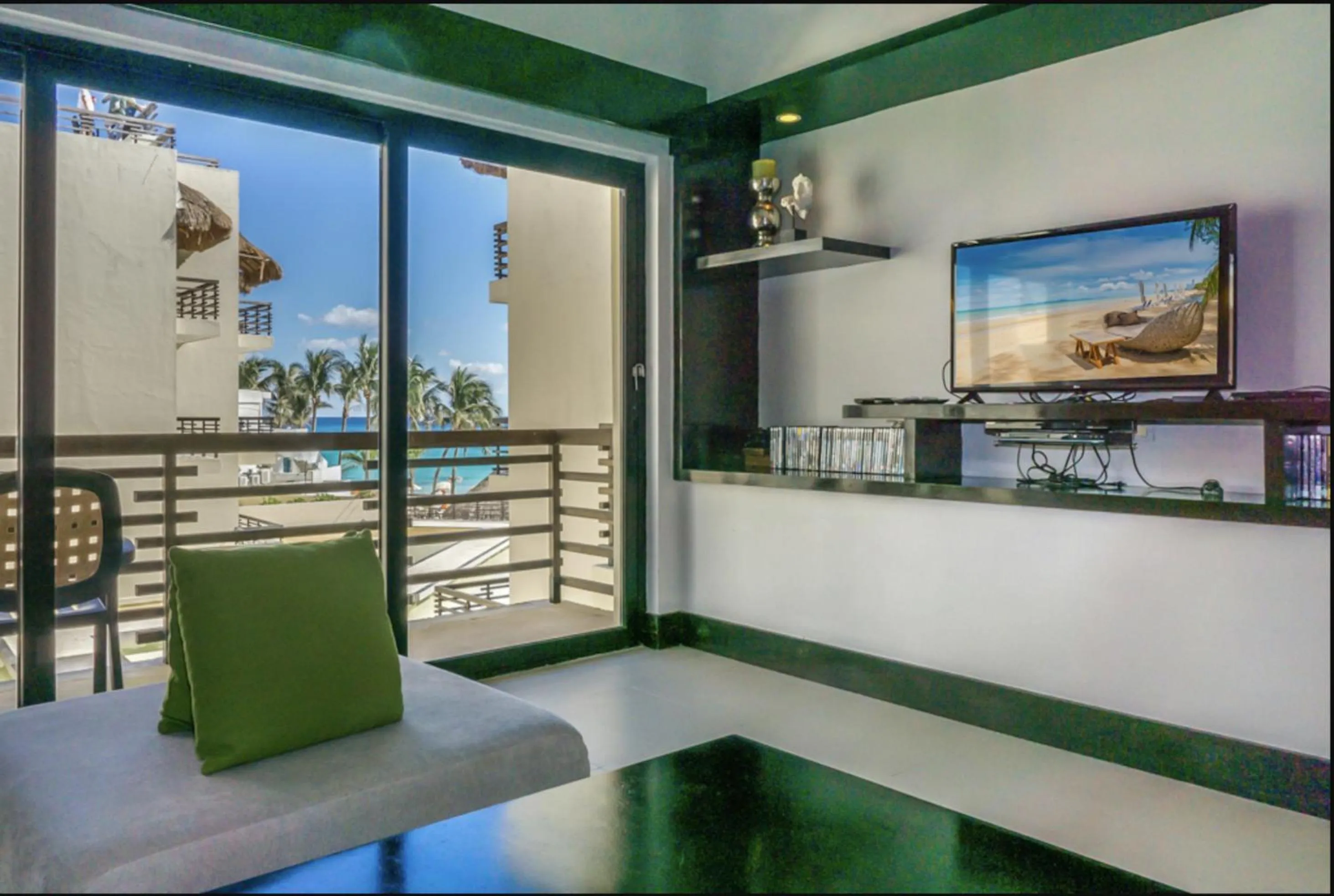 TV and multimedia in Aldea Beachside Condo by BVR