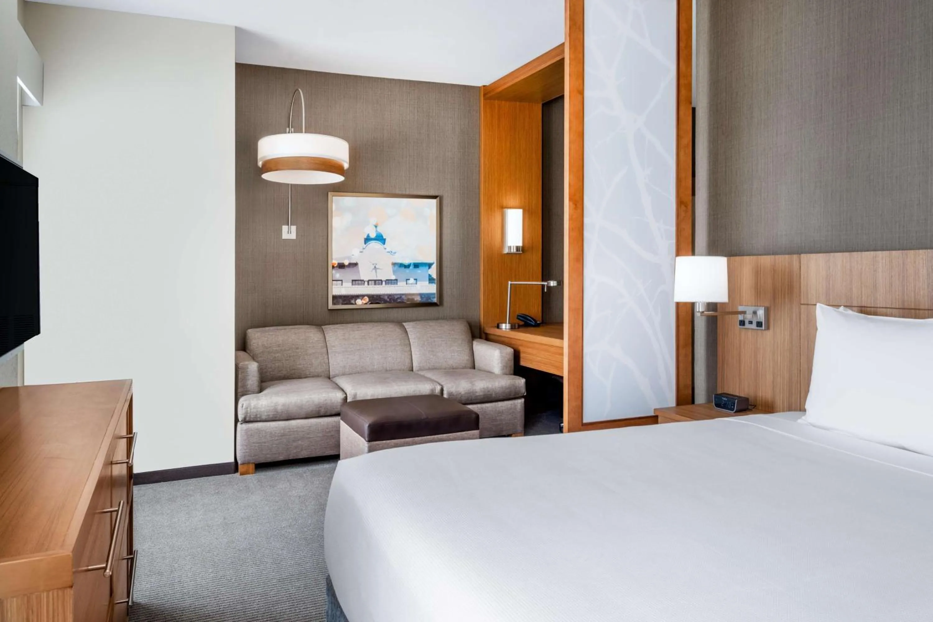 Photo of the whole room, Bed in Hyatt Place Fort Worth-Alliance Town Center