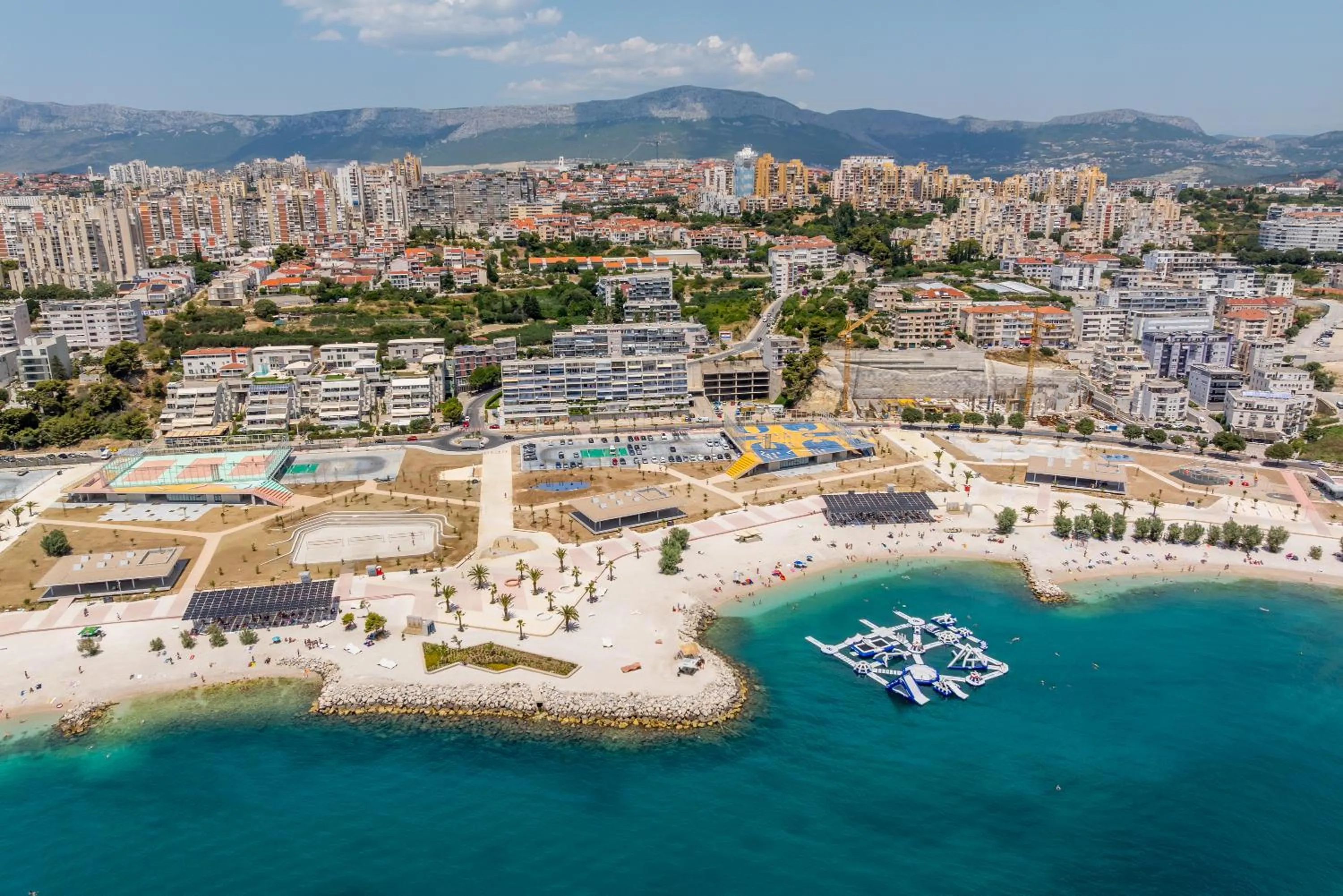 Bird's eye view in Split Allure Apartments