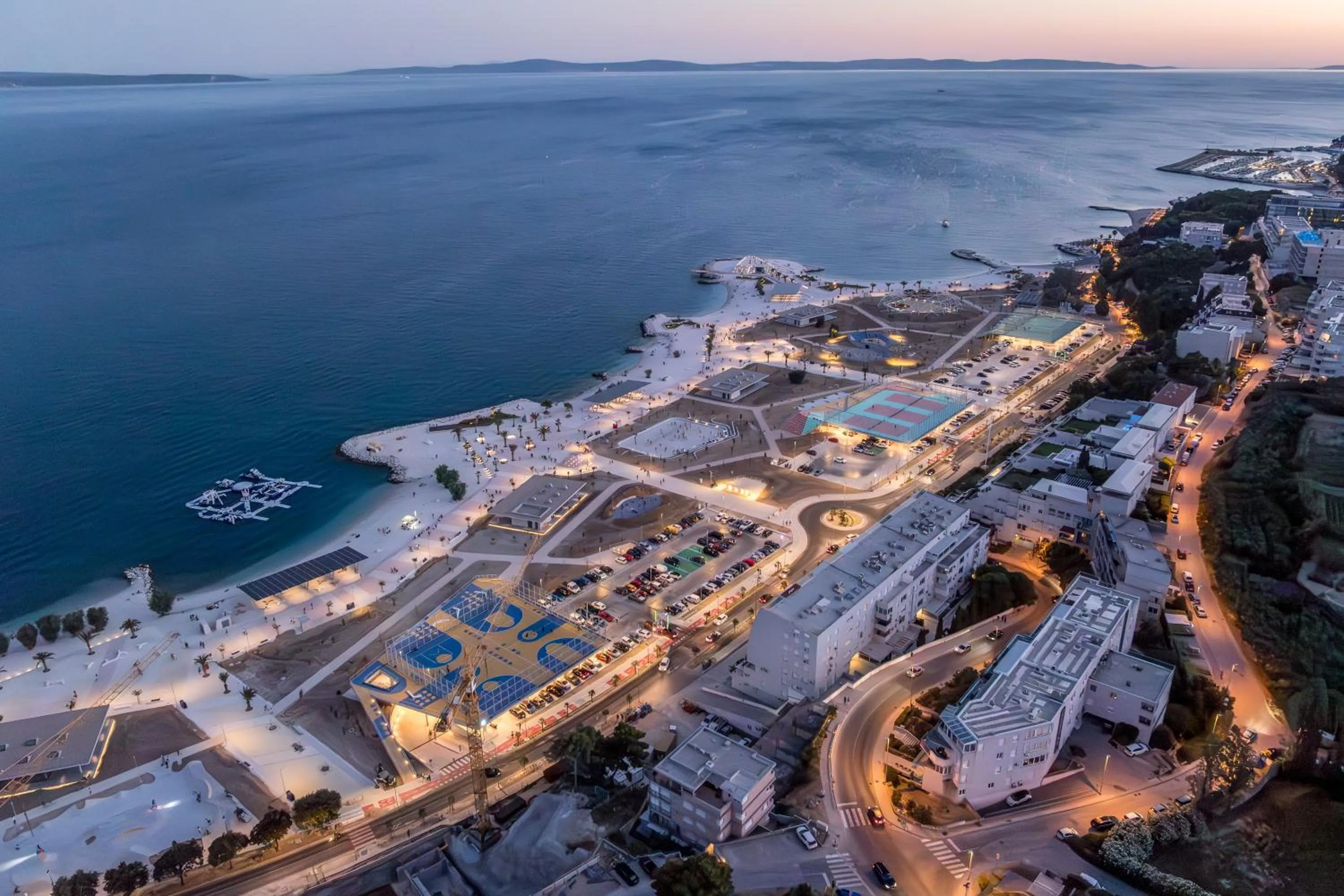 Bird's eye view in Split Allure Apartments