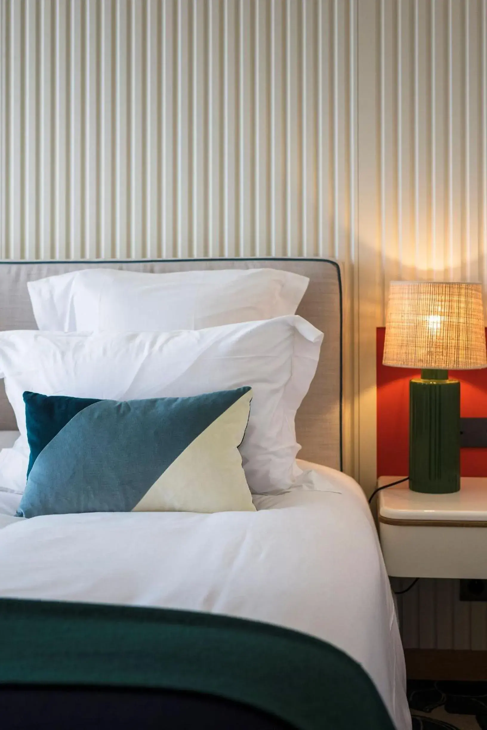 Bedroom, Bed in Hôtel Le Café de Paris Bedroom, Bed in Hôtel Le Café de Paris