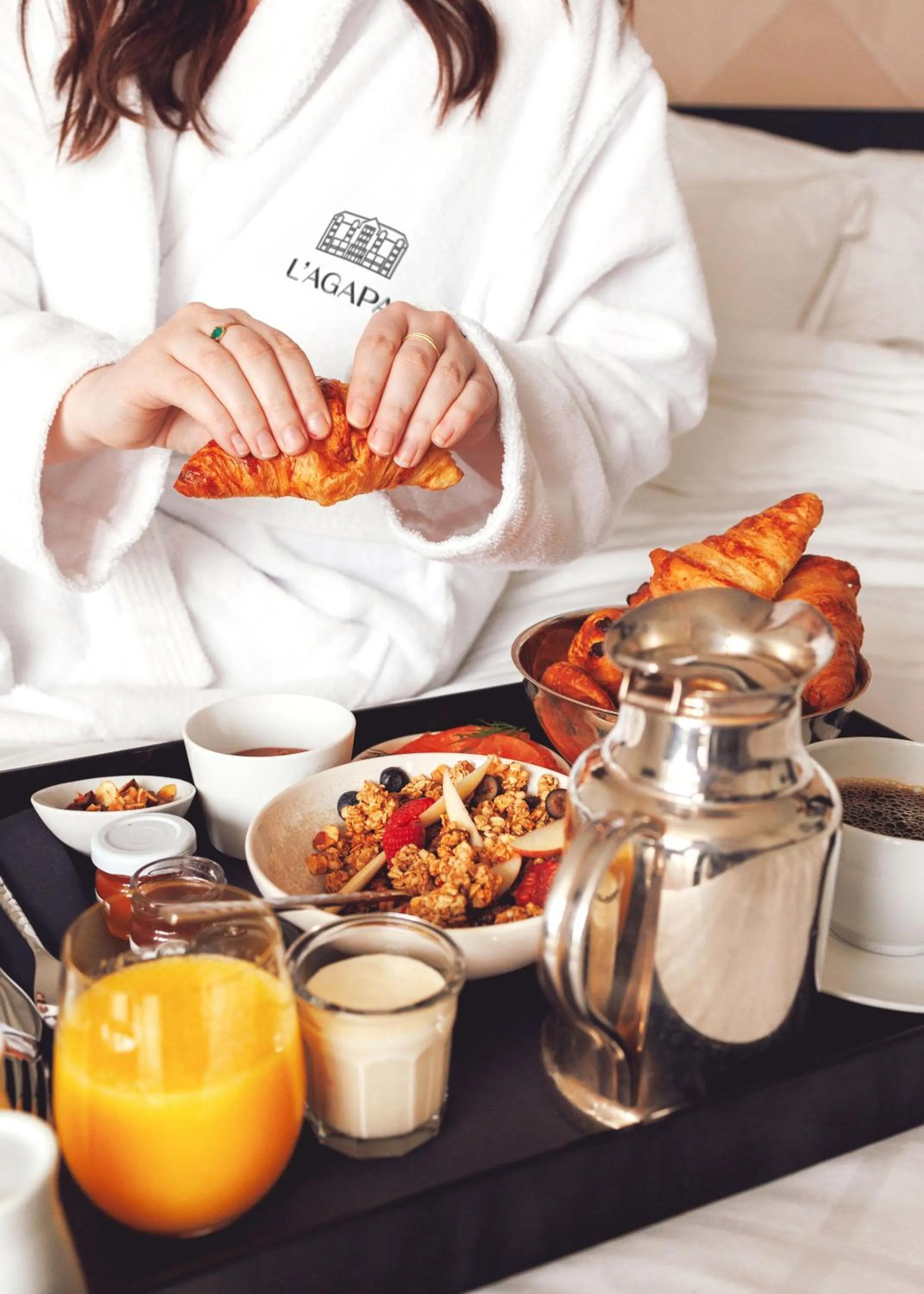 Breakfast in L'Agapa Hôtel - Spa Codage