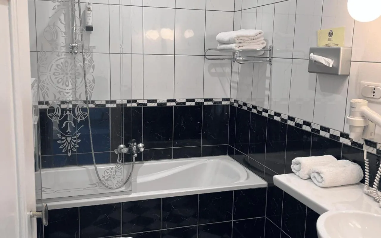 Shower in Hotel Restaurant Du Parc