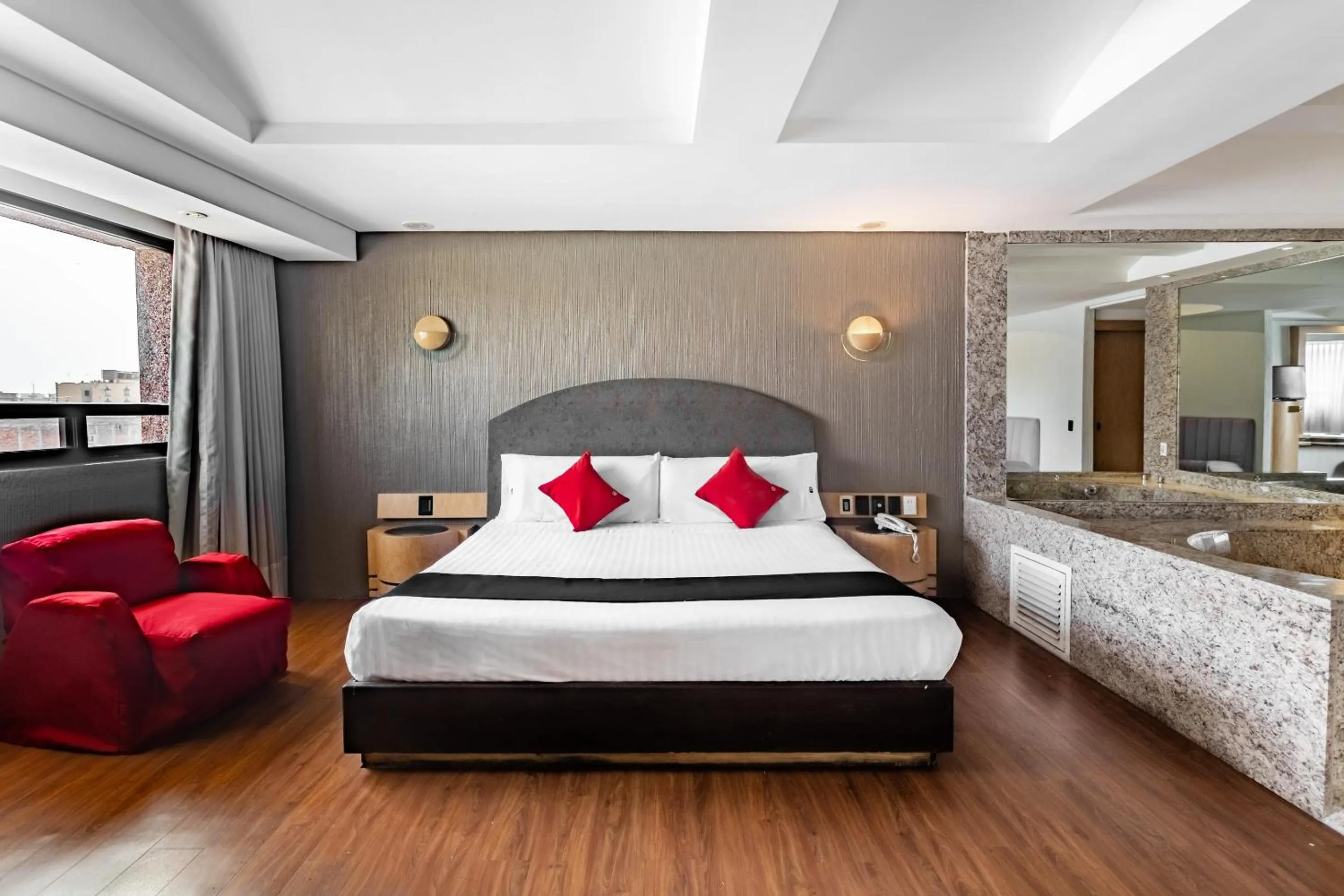 Bedroom, Bed in Capital O Andrade, Mexico City