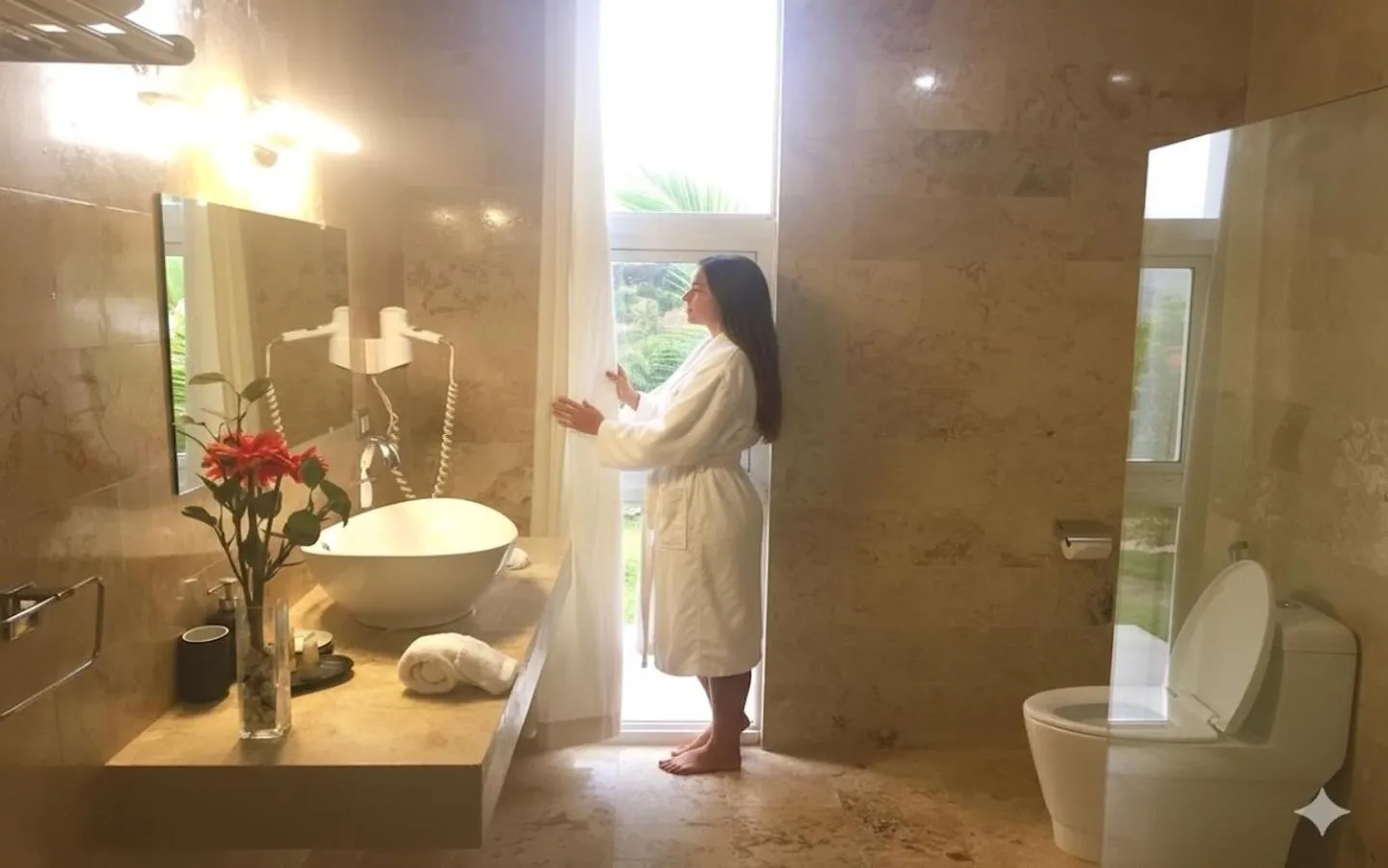 Bathroom in Las Galeras Village Ecolodge