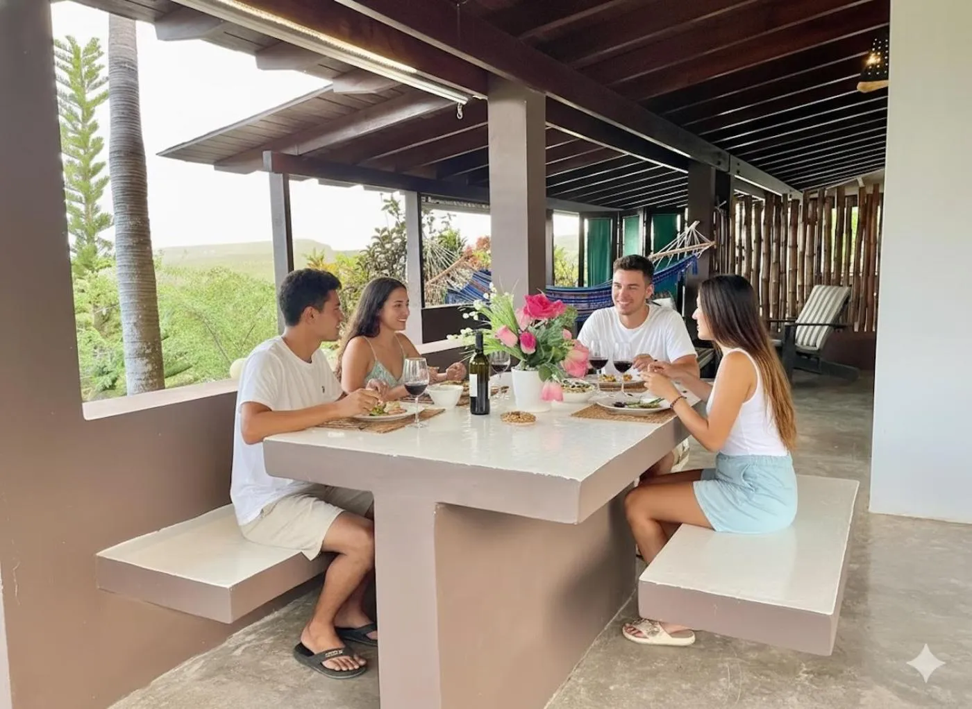People in Las Galeras Village Ecolodge