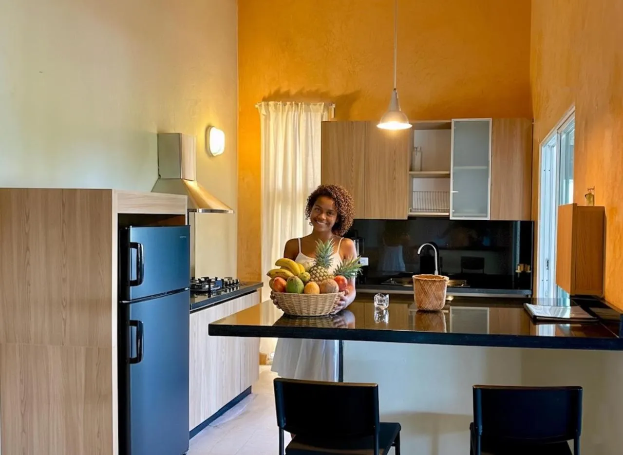 Kitchen or kitchenette in Las Galeras Village Ecolodge