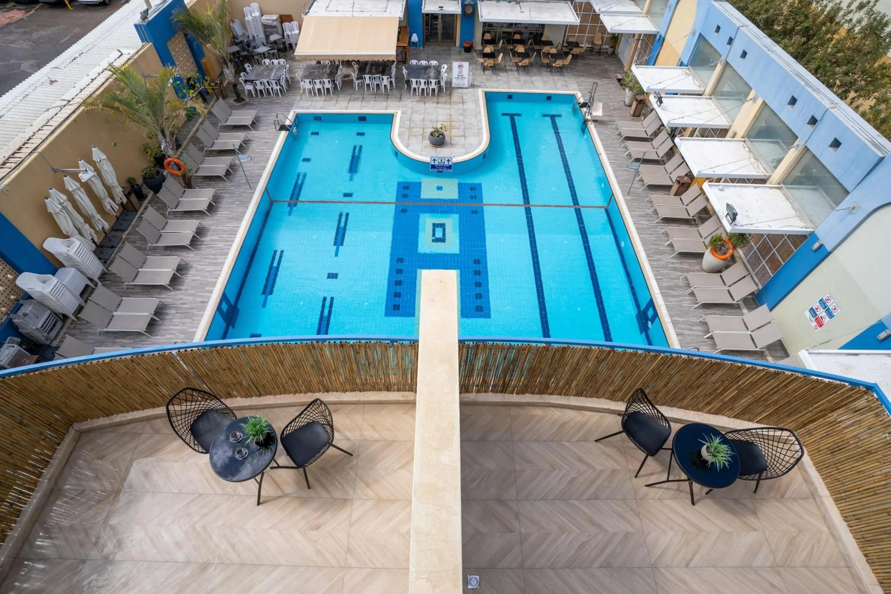 Pool view in Almogim Suites Eilat Hotel