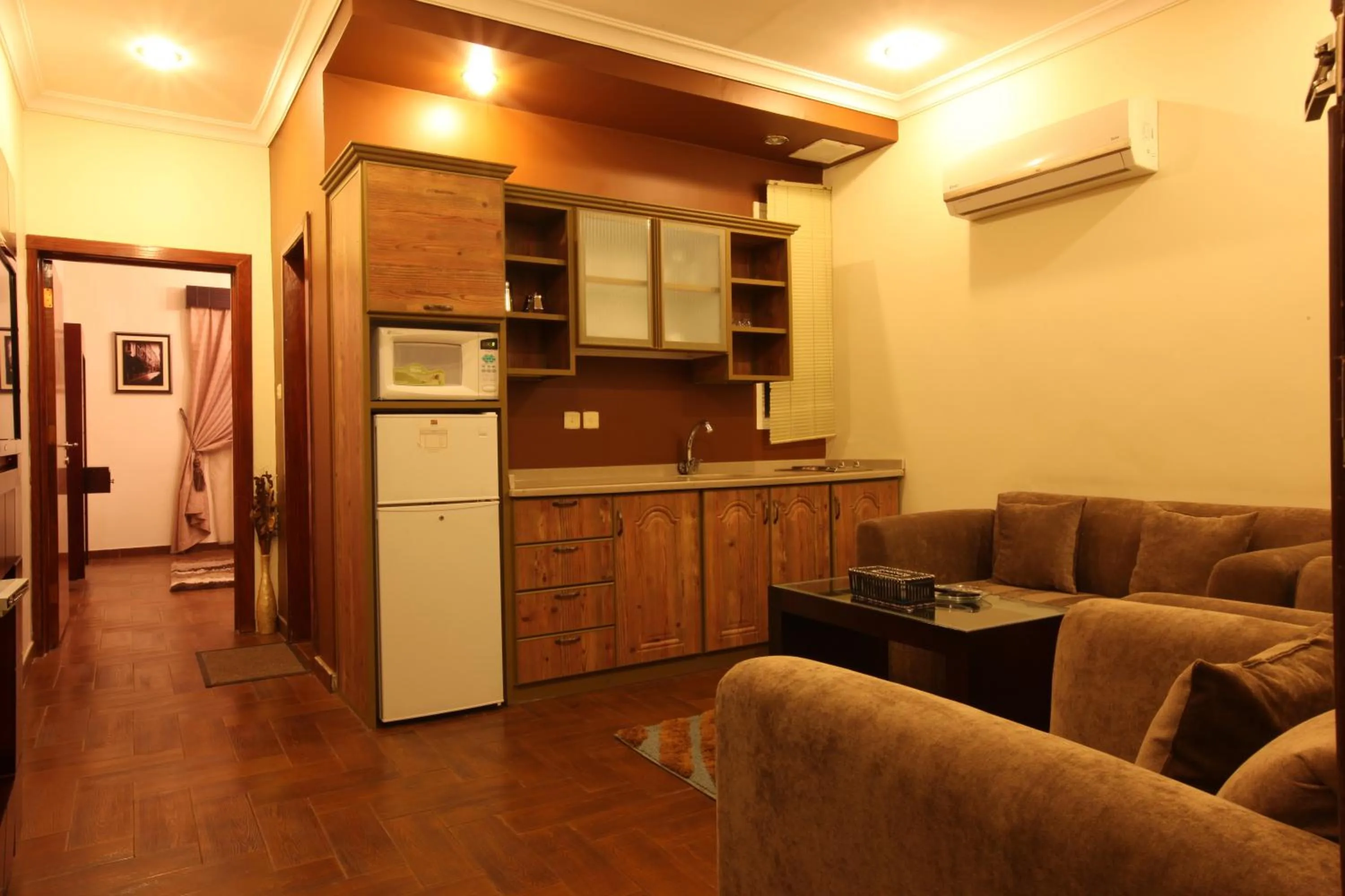 Kitchen or kitchenette in Taleen Serviced Apartments AlSulaimanyah