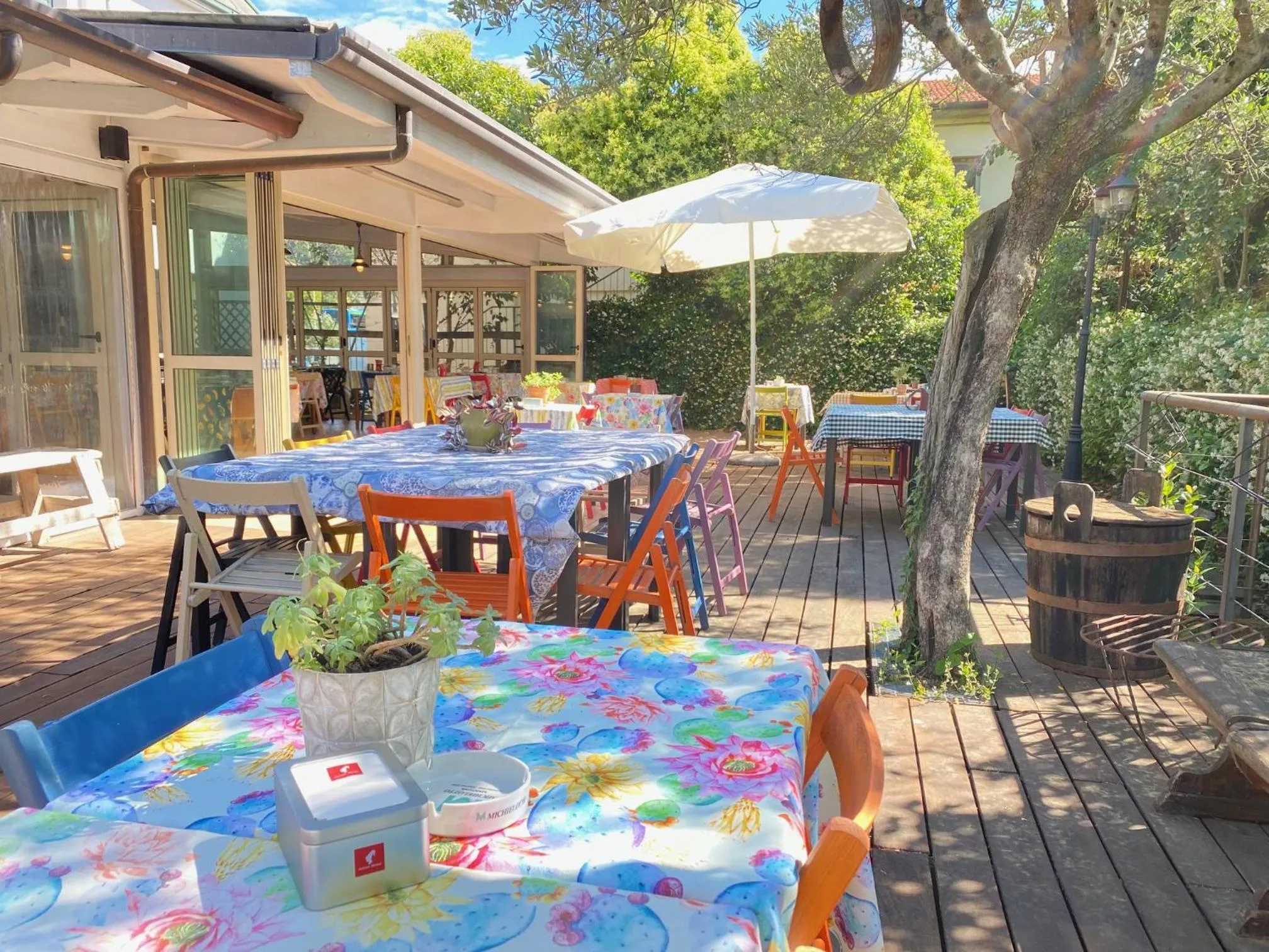 Patio in Ennesima Osteria con Alloggio - Bike Hotel
