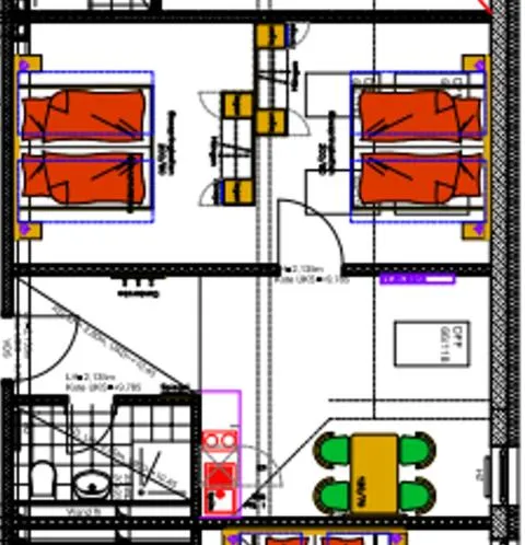 Floor plan in Aparthotel Oberfeld West München, Selbstversorgerhotel