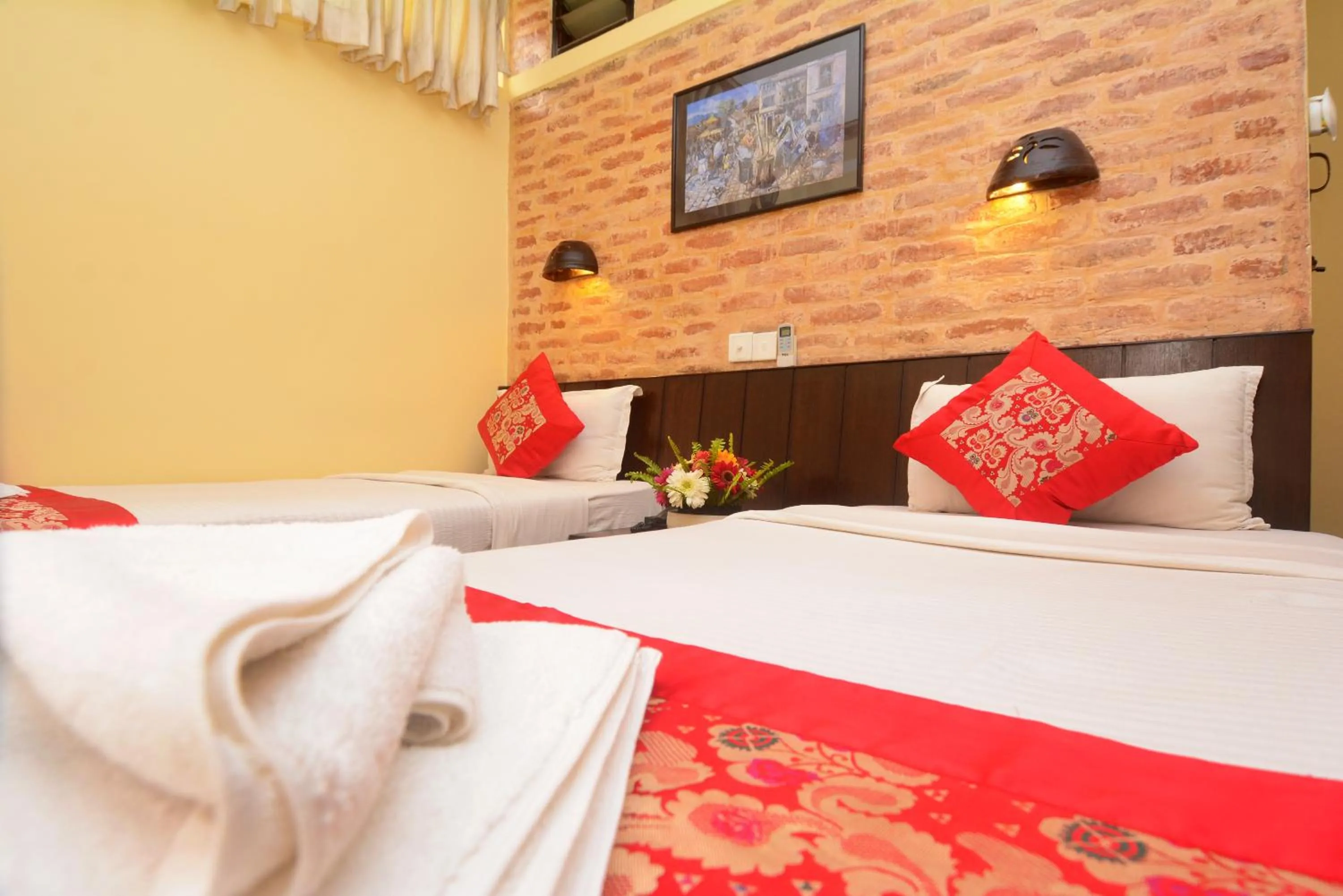 Bed in Dream Nepal Hotel and Apartment