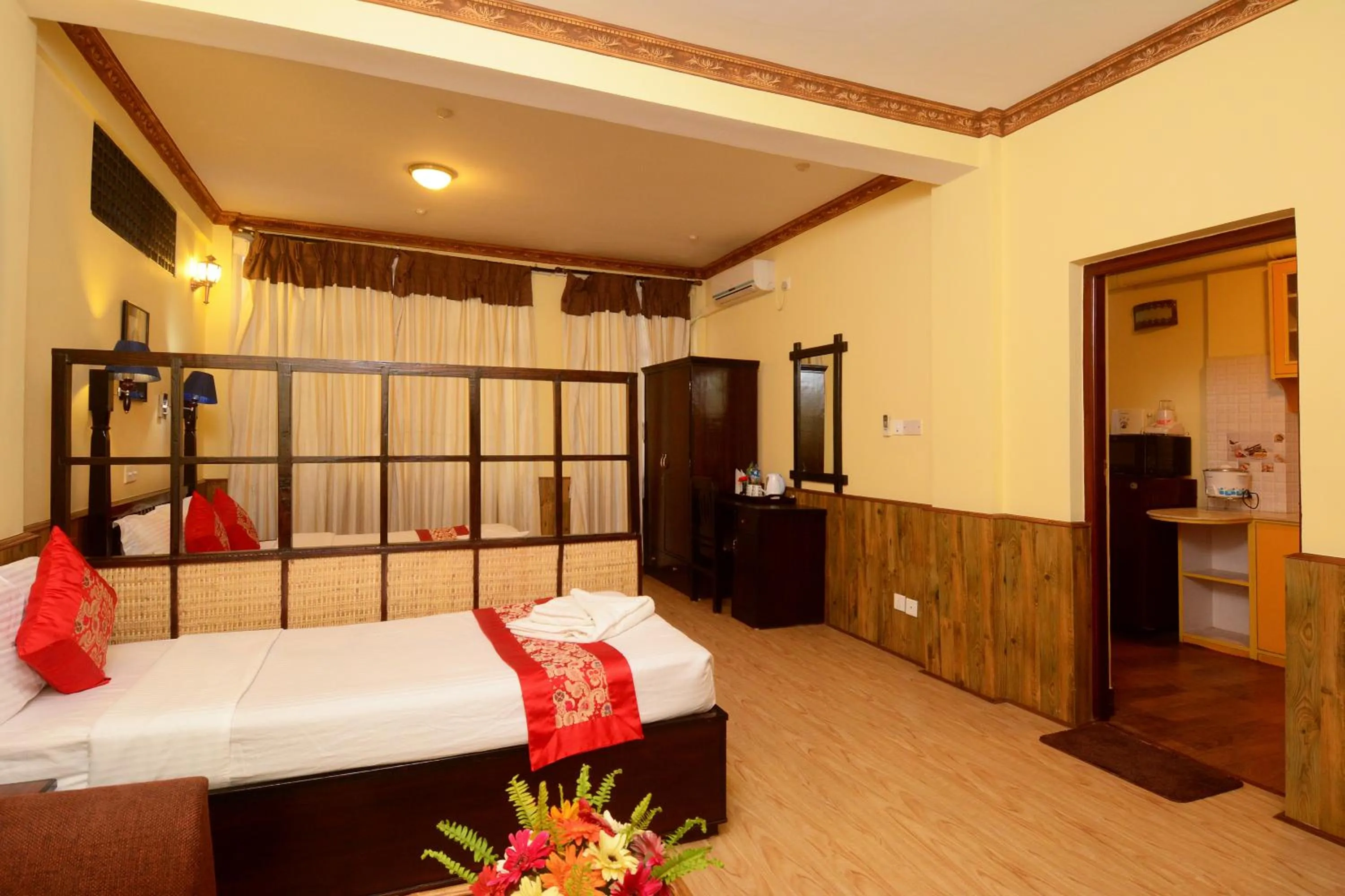 Bed in Dream Nepal Hotel and Apartment