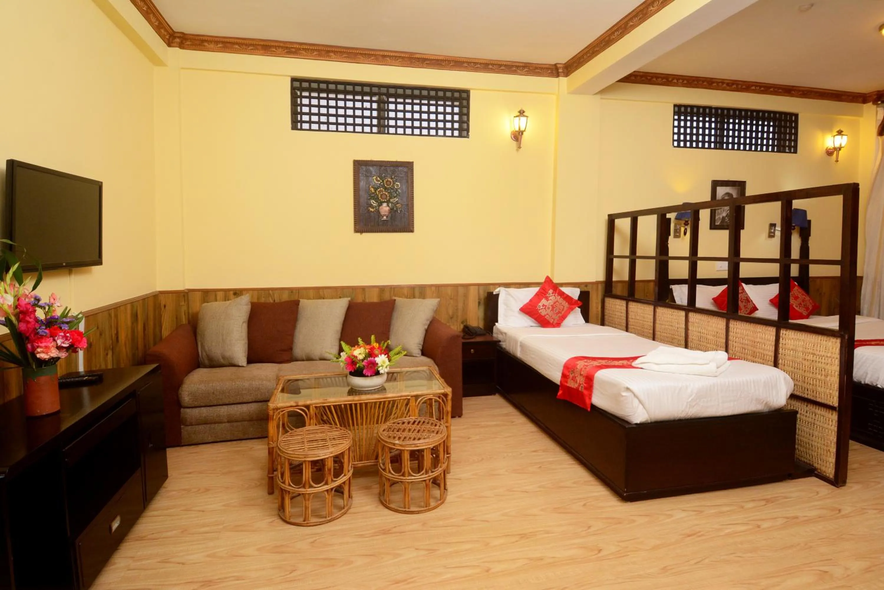 Bed in Dream Nepal Hotel and Apartment