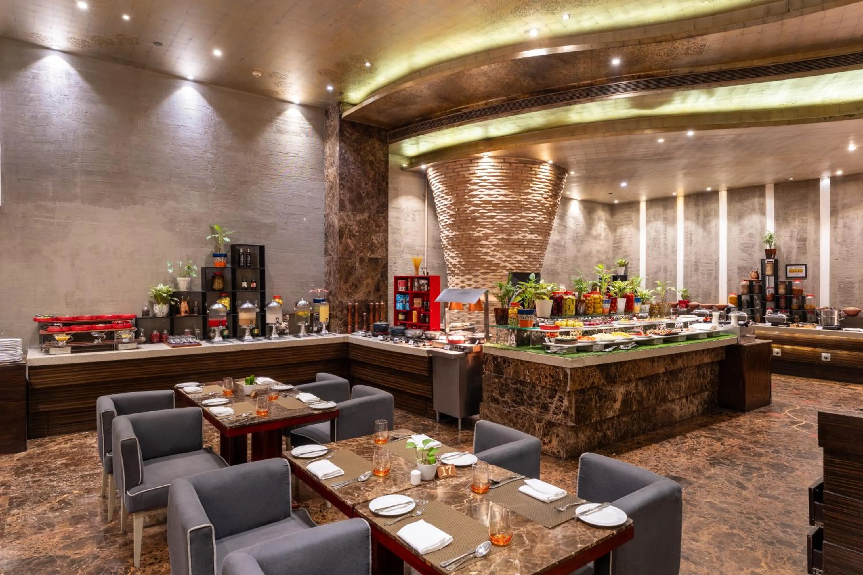 Breakfast in Radisson Blu Hotel MBD Ludhiana