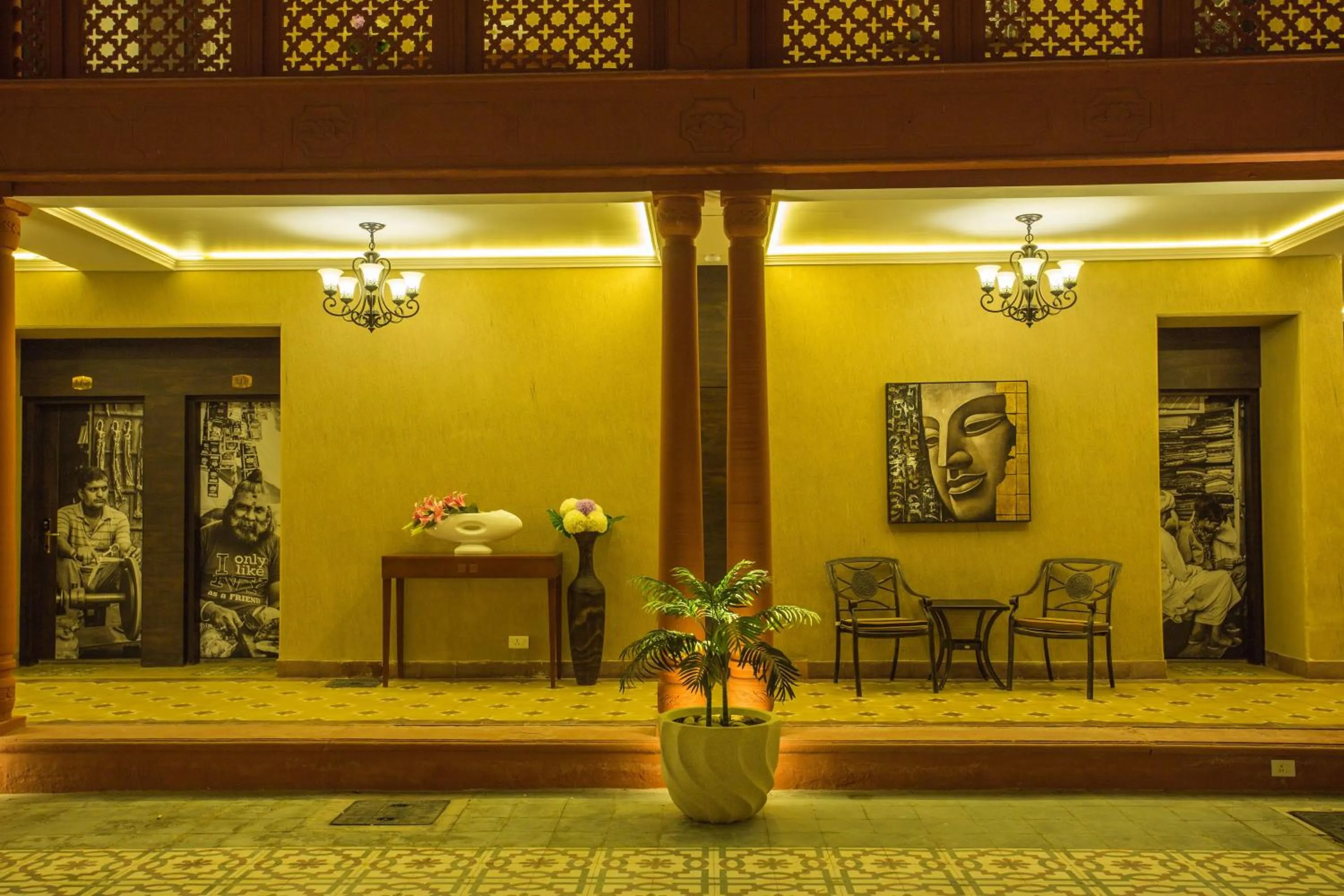 Decorative detail in Vesta Bikaner Palace