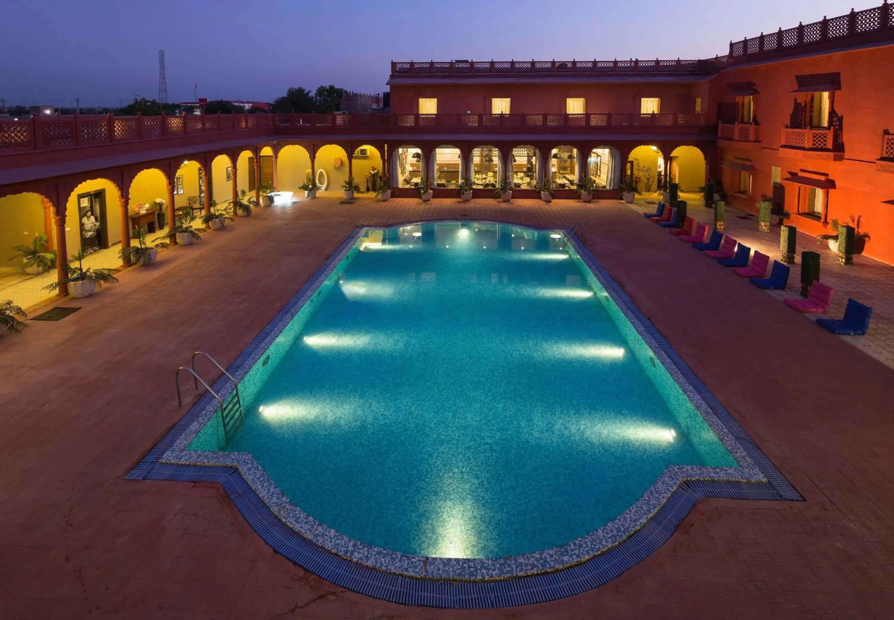 Swimming pool in Vesta Bikaner Palace Swimming pool in Vesta Bikaner Palace