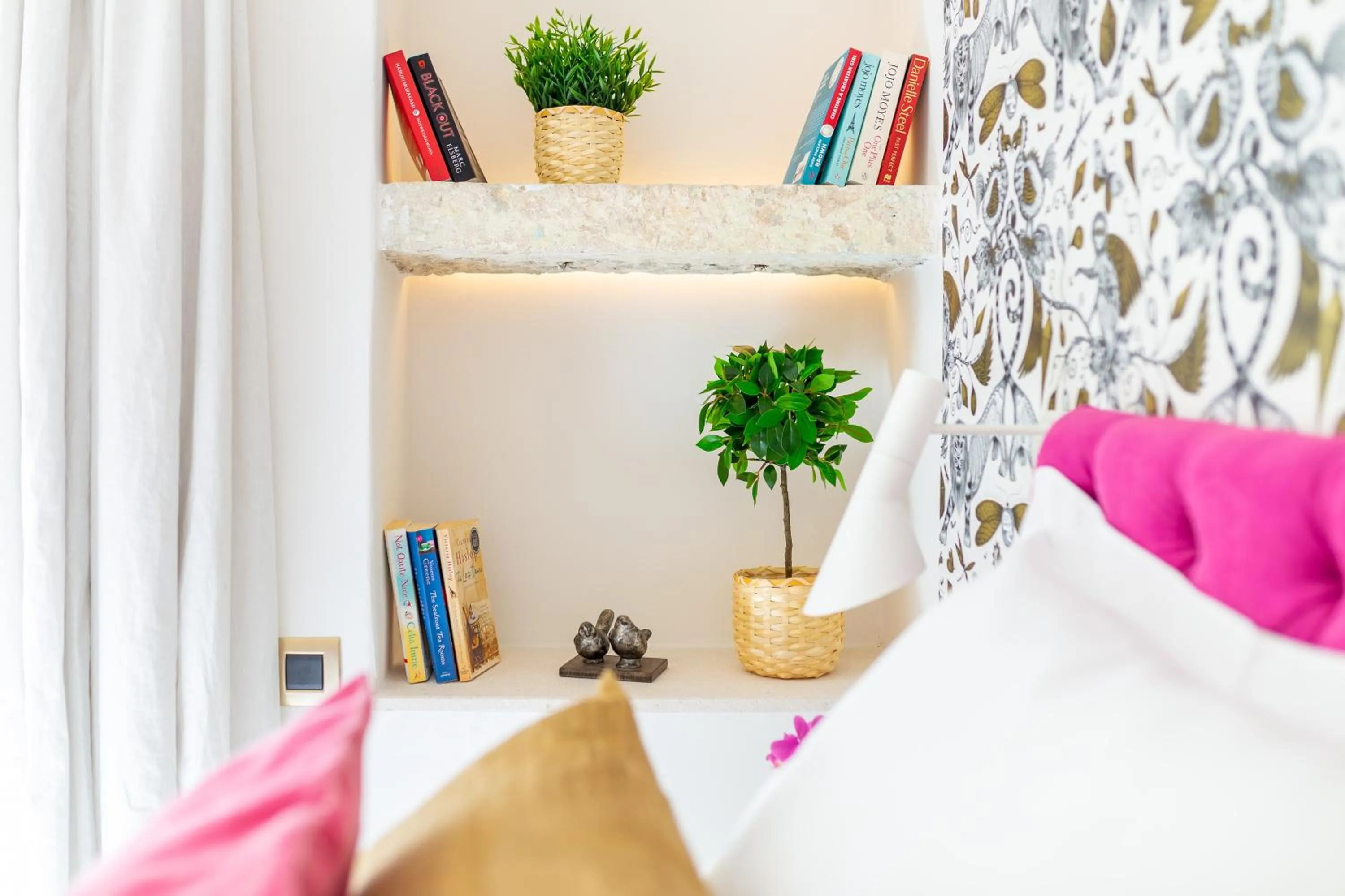 Bedroom, Bed in Old Town House with Floor Heating & Lush Private Garden