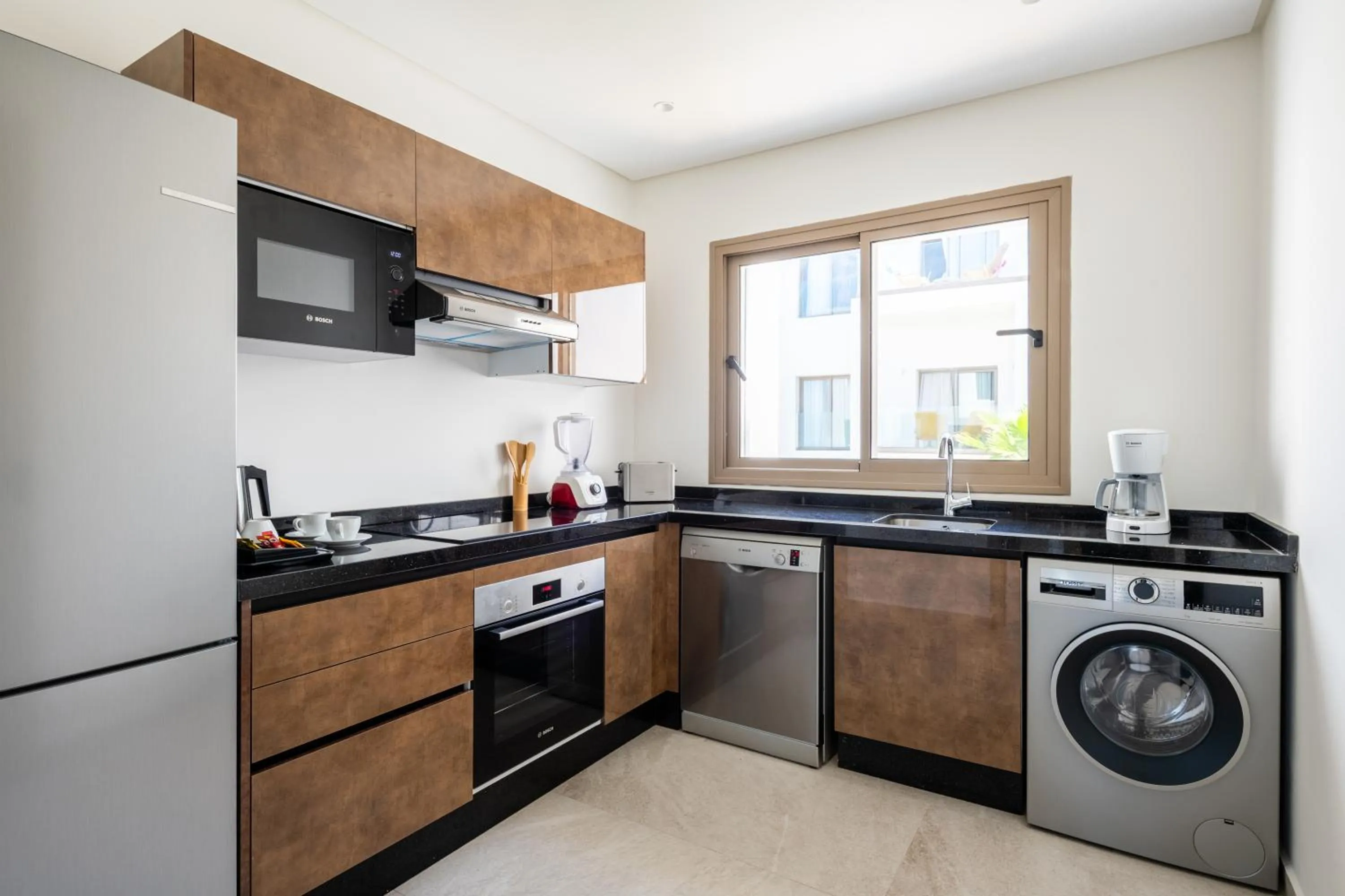 kitchen in Le Tanger Résidence Hôtelière