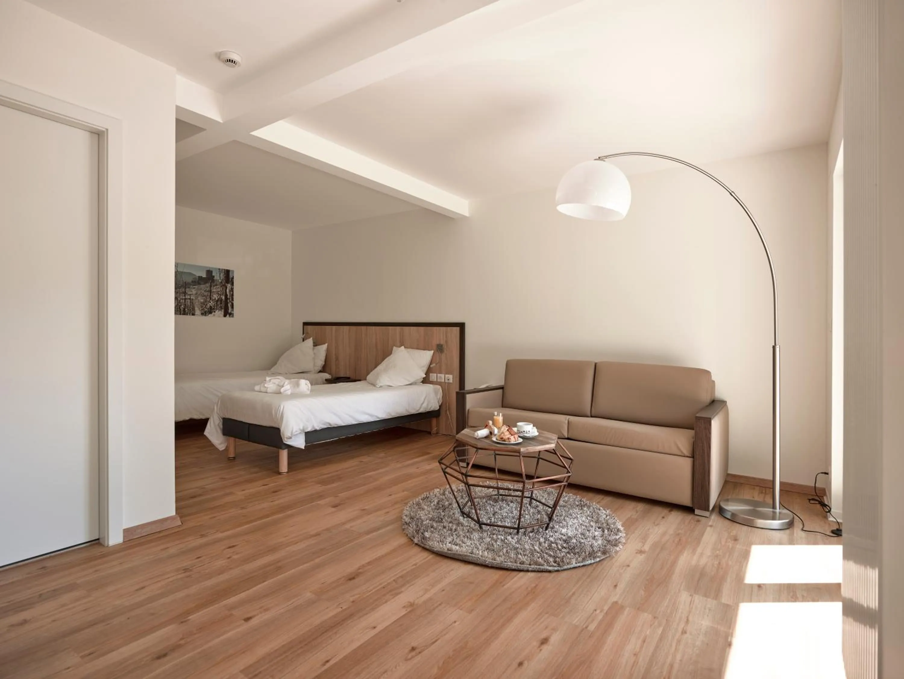 Bed in Logis Hôtel Restaurant De La Poste et SPA de Montagne