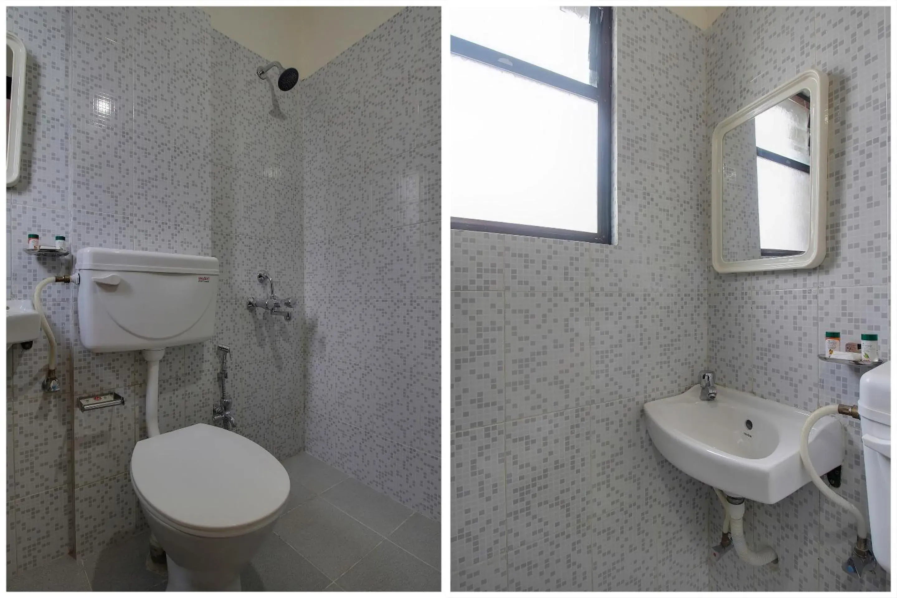 Bathroom in Hotel O Galaxy Near INOX Bathroom in Hotel O Galaxy Near INOX