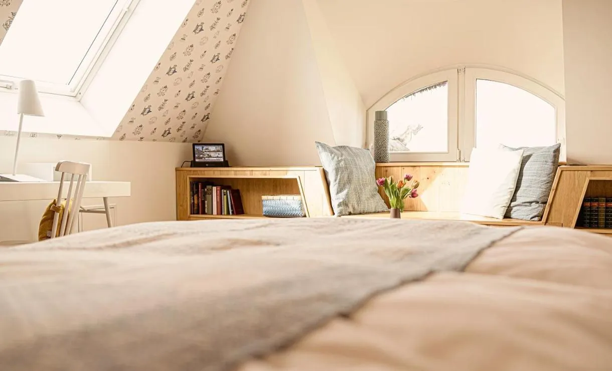 Bedroom, Bed in Strandhaus Ahrenshoop